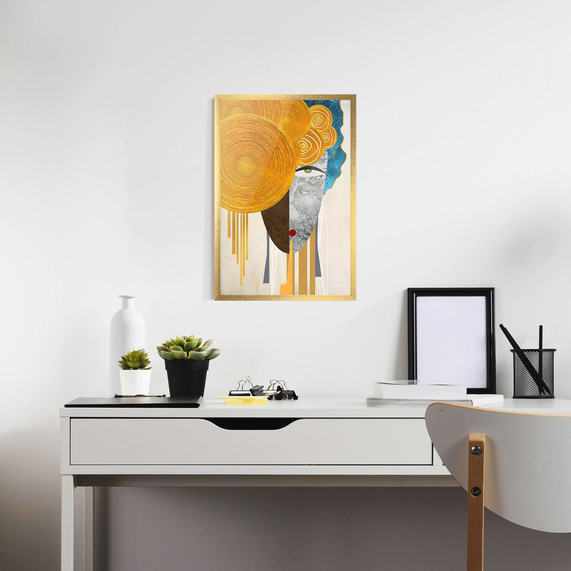 Poster Înrămat Abstract Grey Face 1 mockup 7