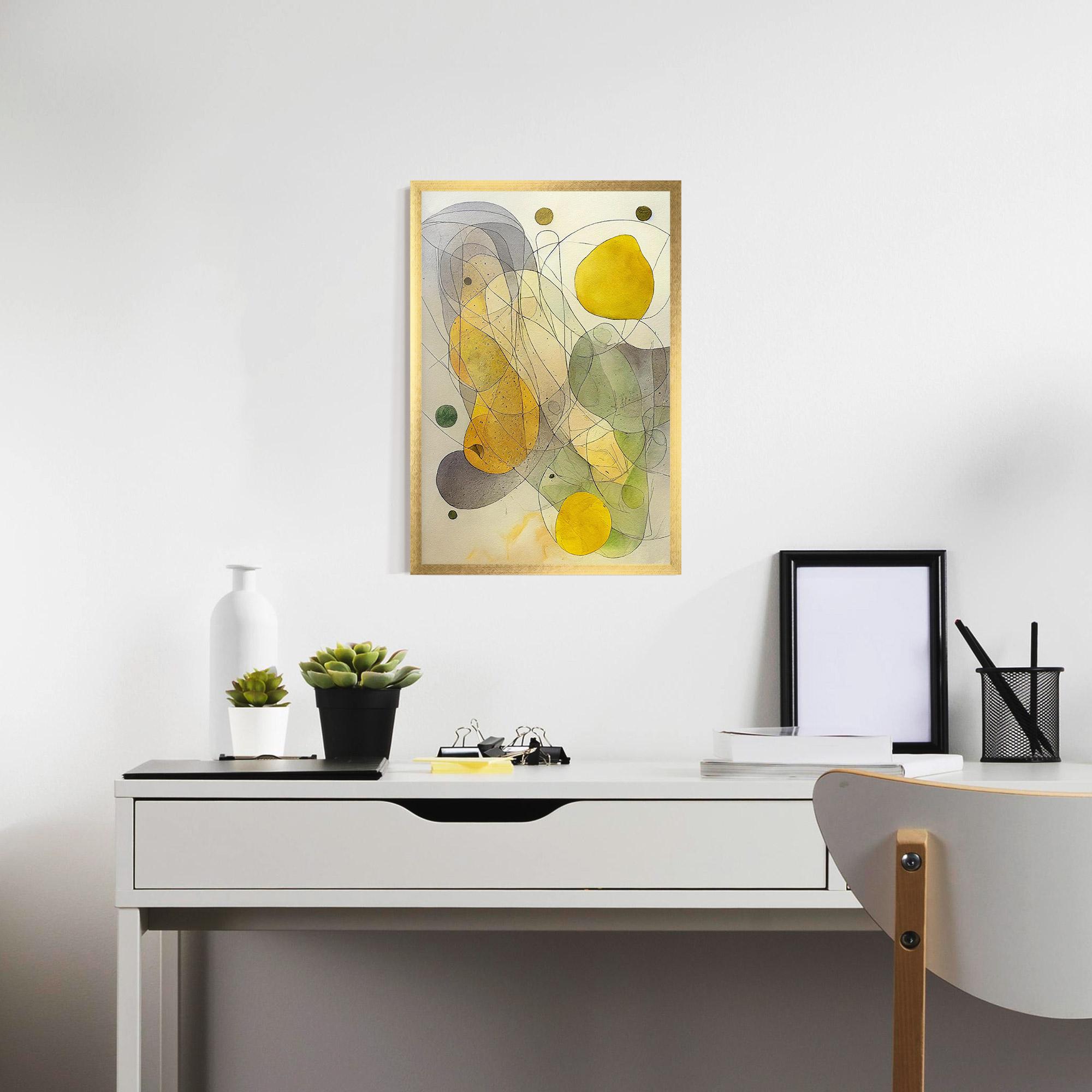 Poster Înrămat Abstract Lemons mockup 7