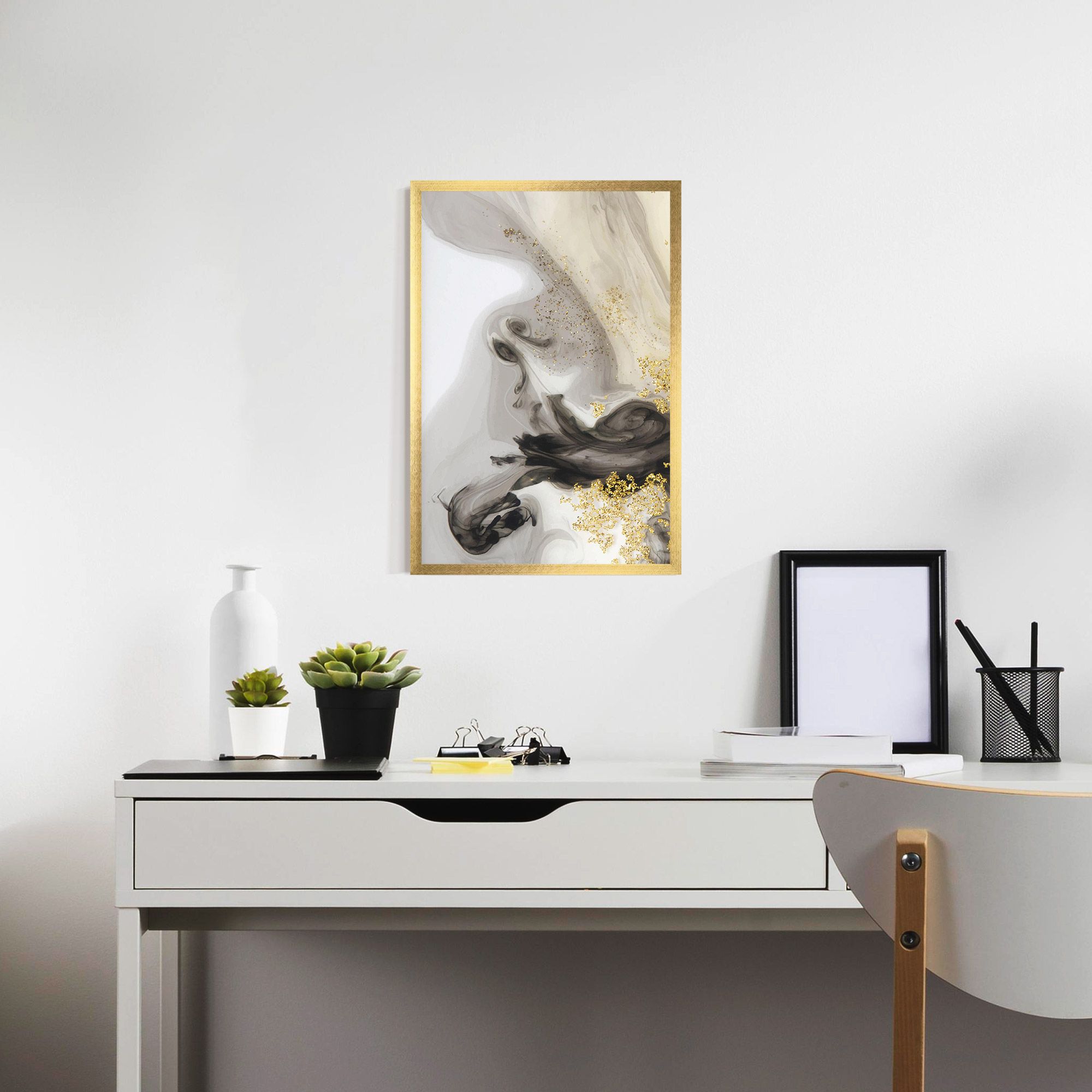 Gold Glitter Watercolor mockup 7