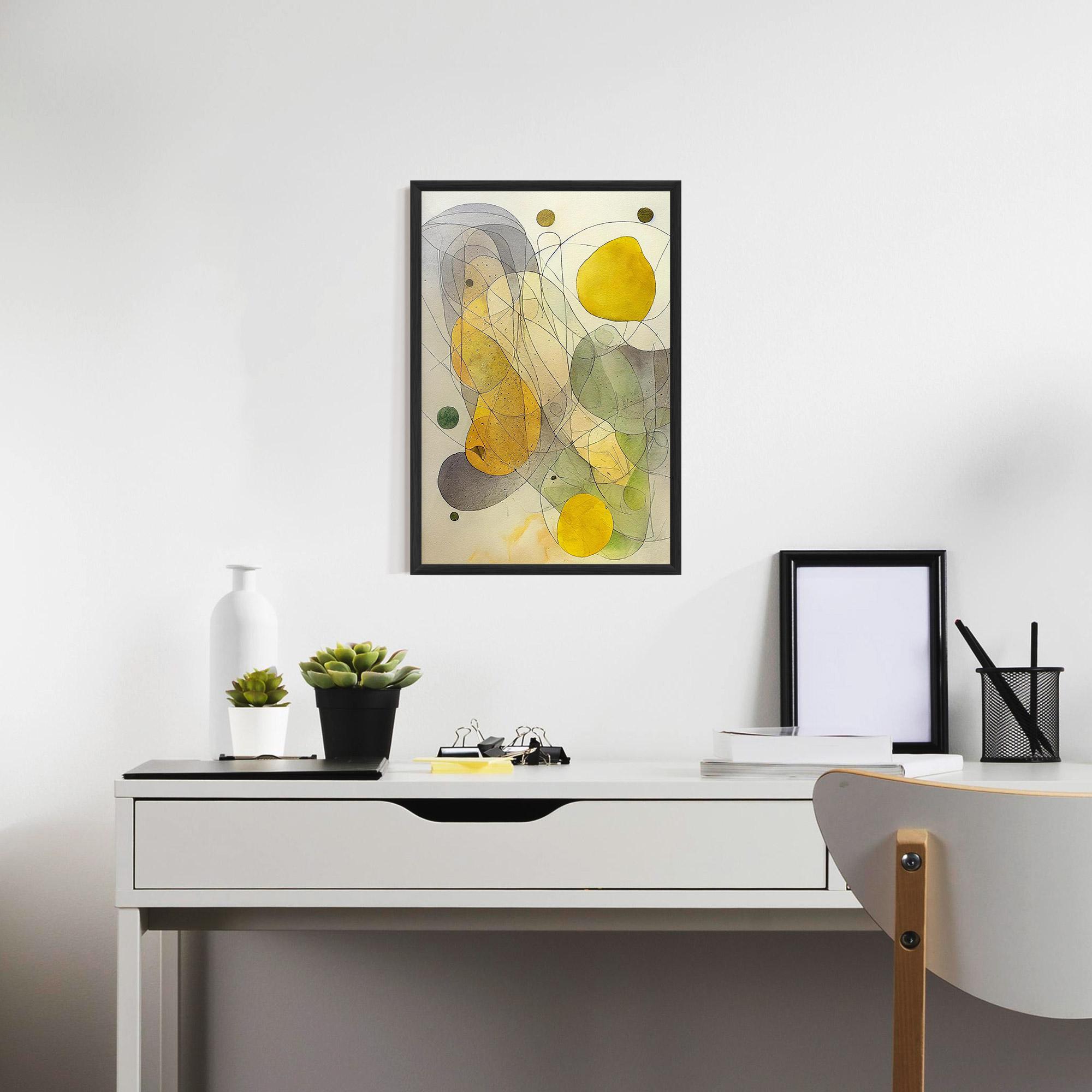 Poster Înrămat Abstract Lemons mockup 7
