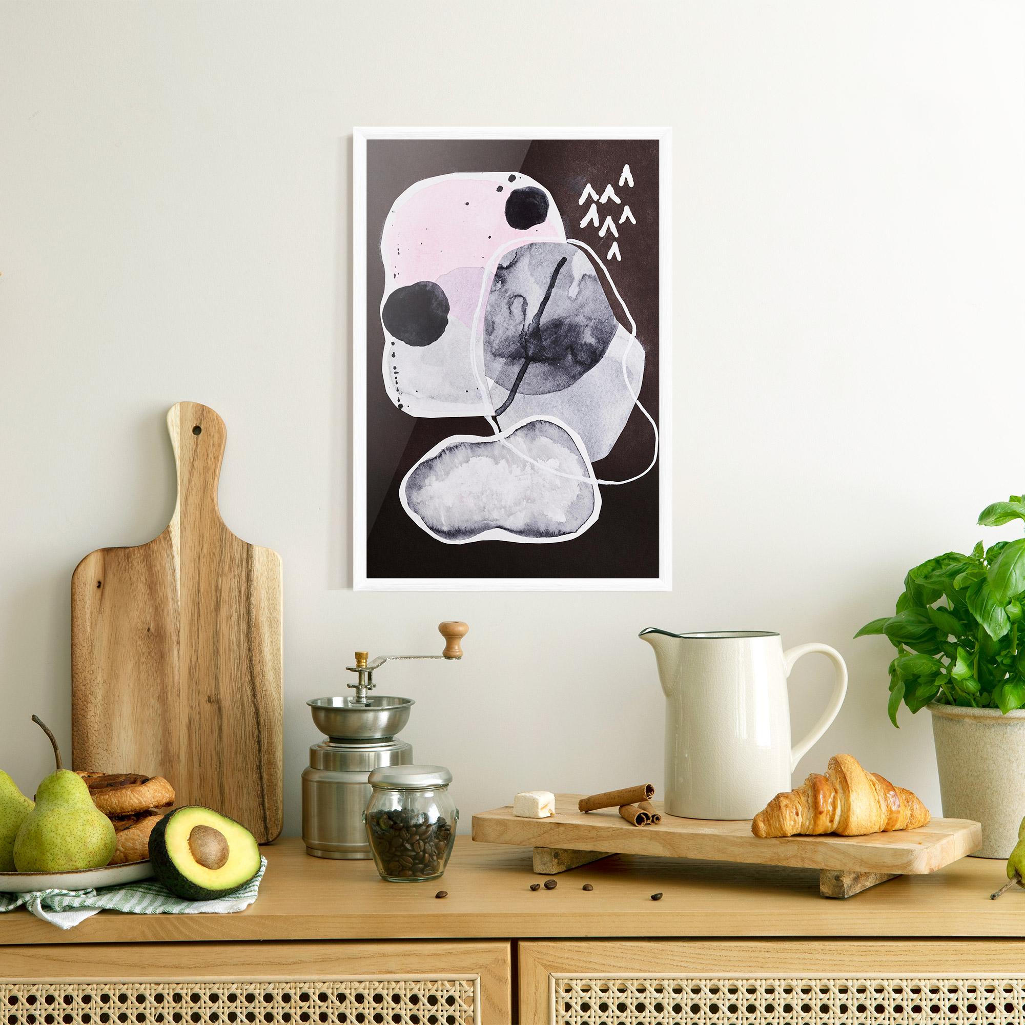 Poster Înrămat Abstract Collage mockup 8