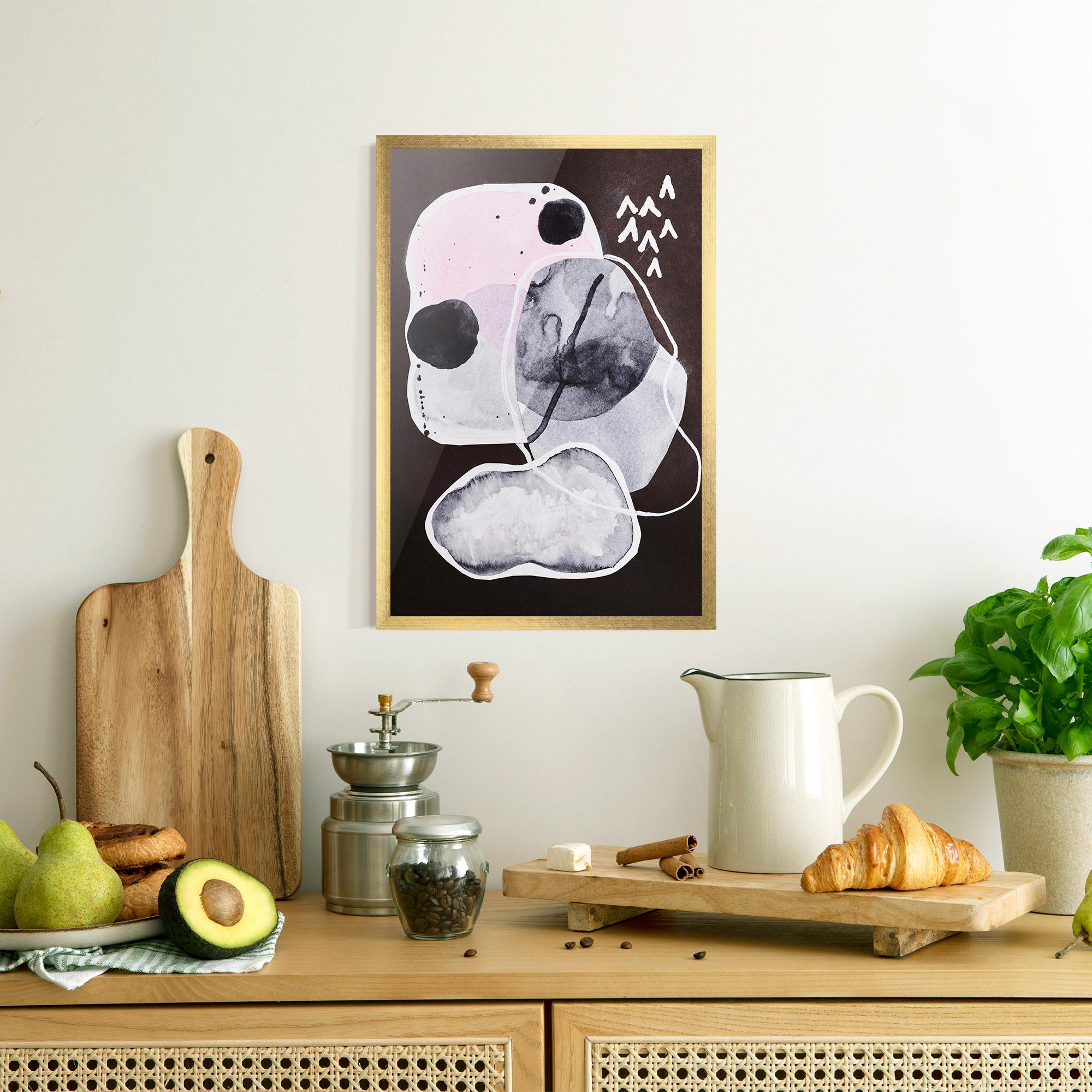 Poster Înrămat Abstract Collage mockup 8