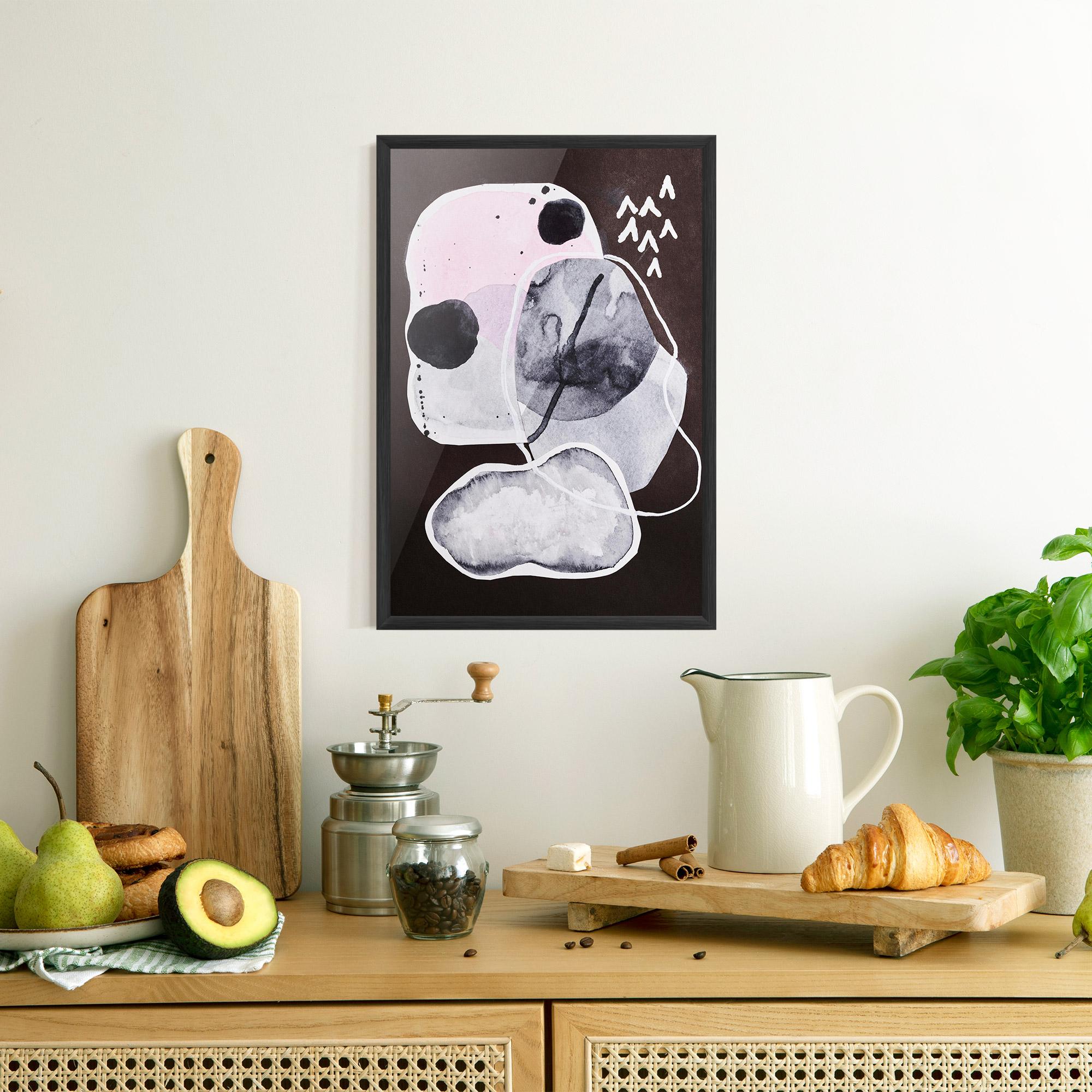 Poster Înrămat Abstract Collage mockup 8