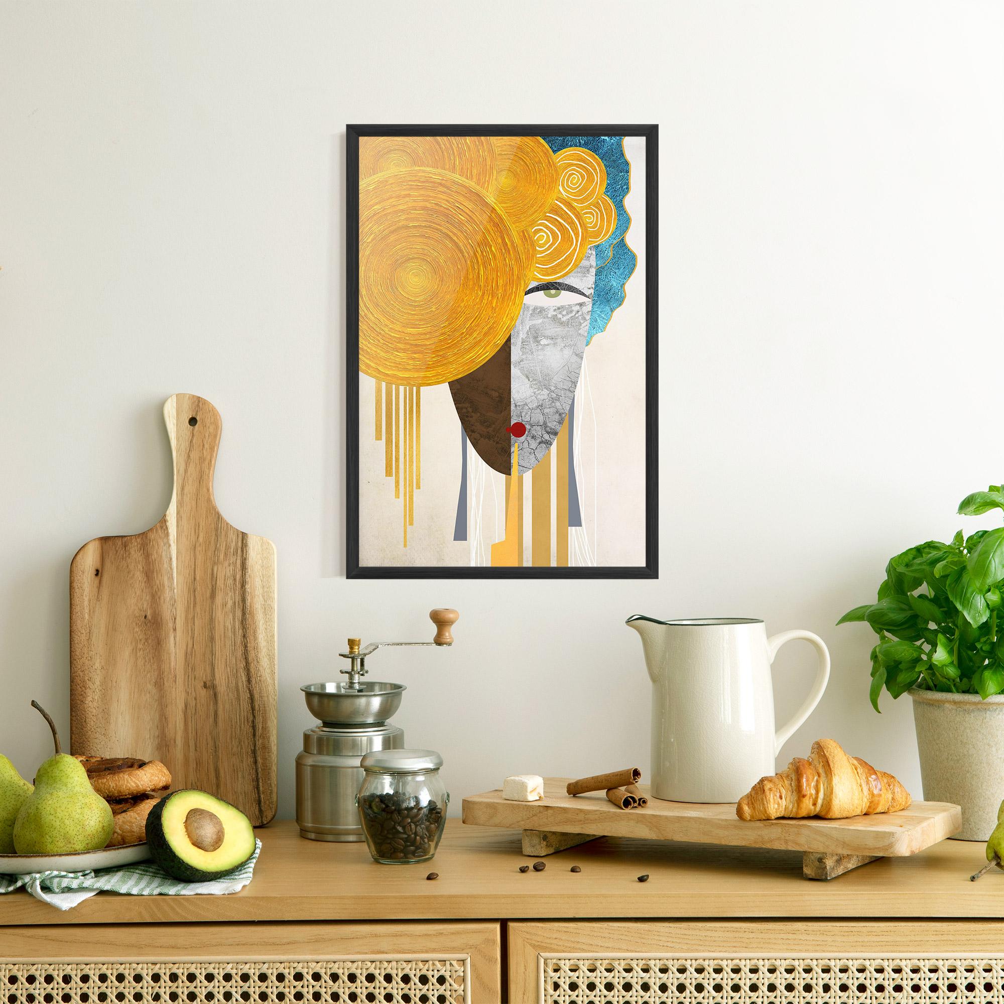 Poster Înrămat Abstract Grey Face 1 mockup 8