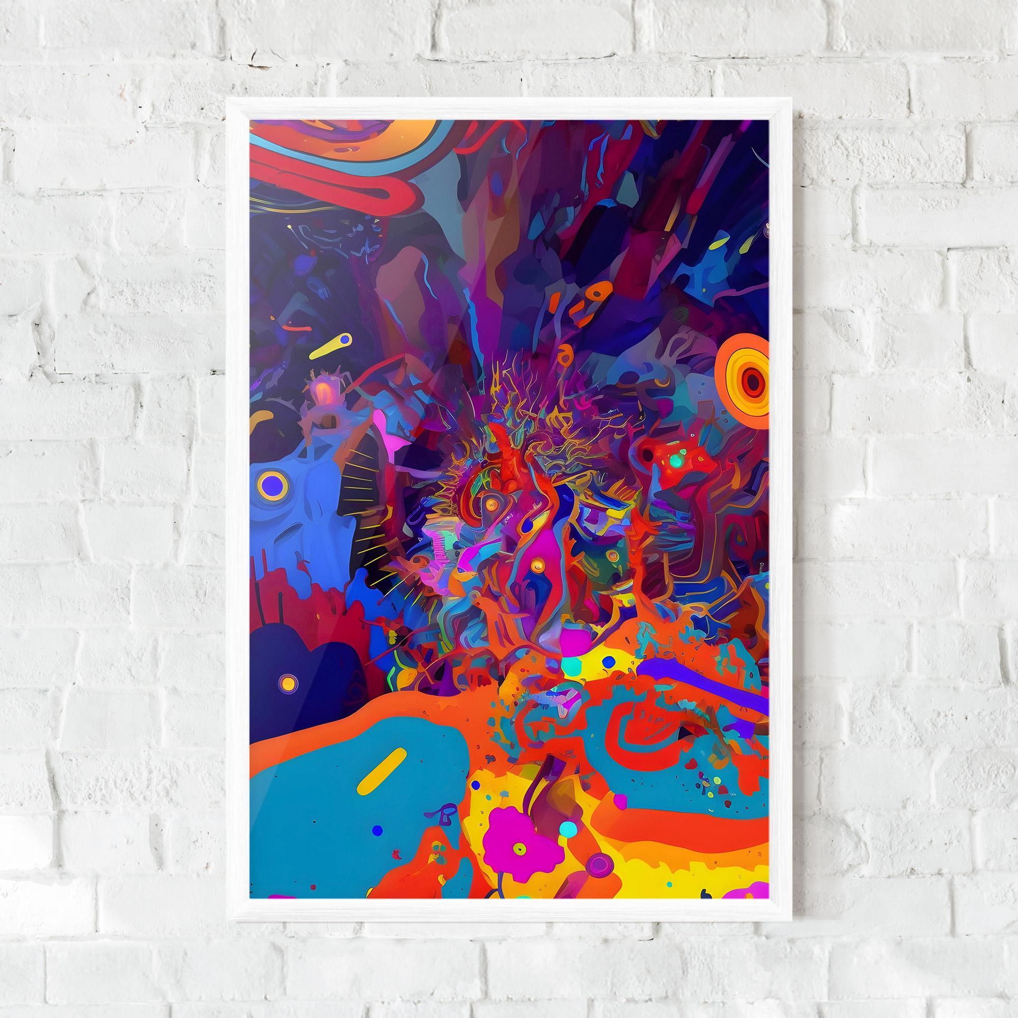 Poster Înrămat Abstract Color Work mockup 0
