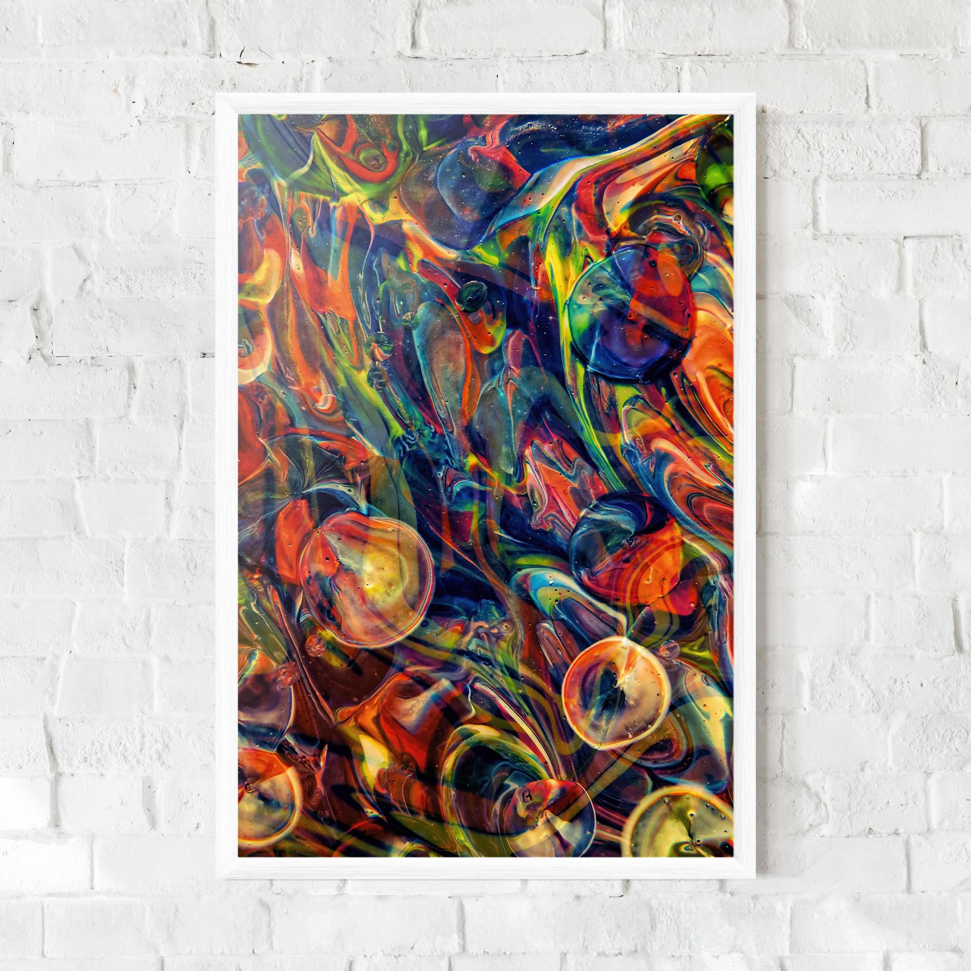 Poster Înrămat Abstract Glass mockup 0