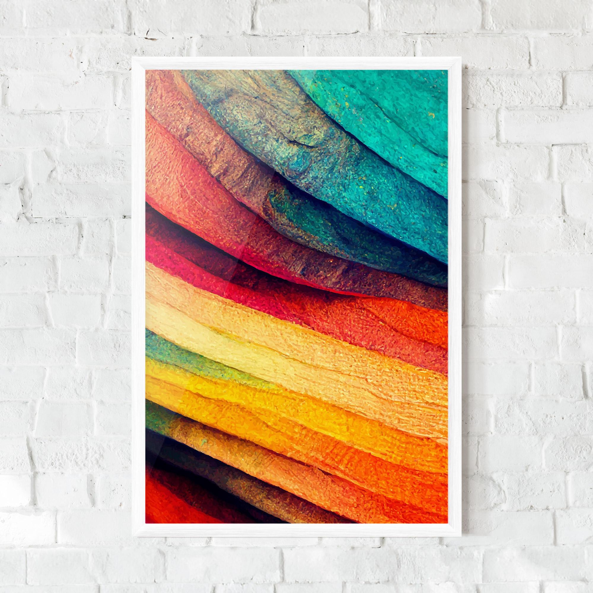Poster Înrămat Autumn Abstract Color mockup 0