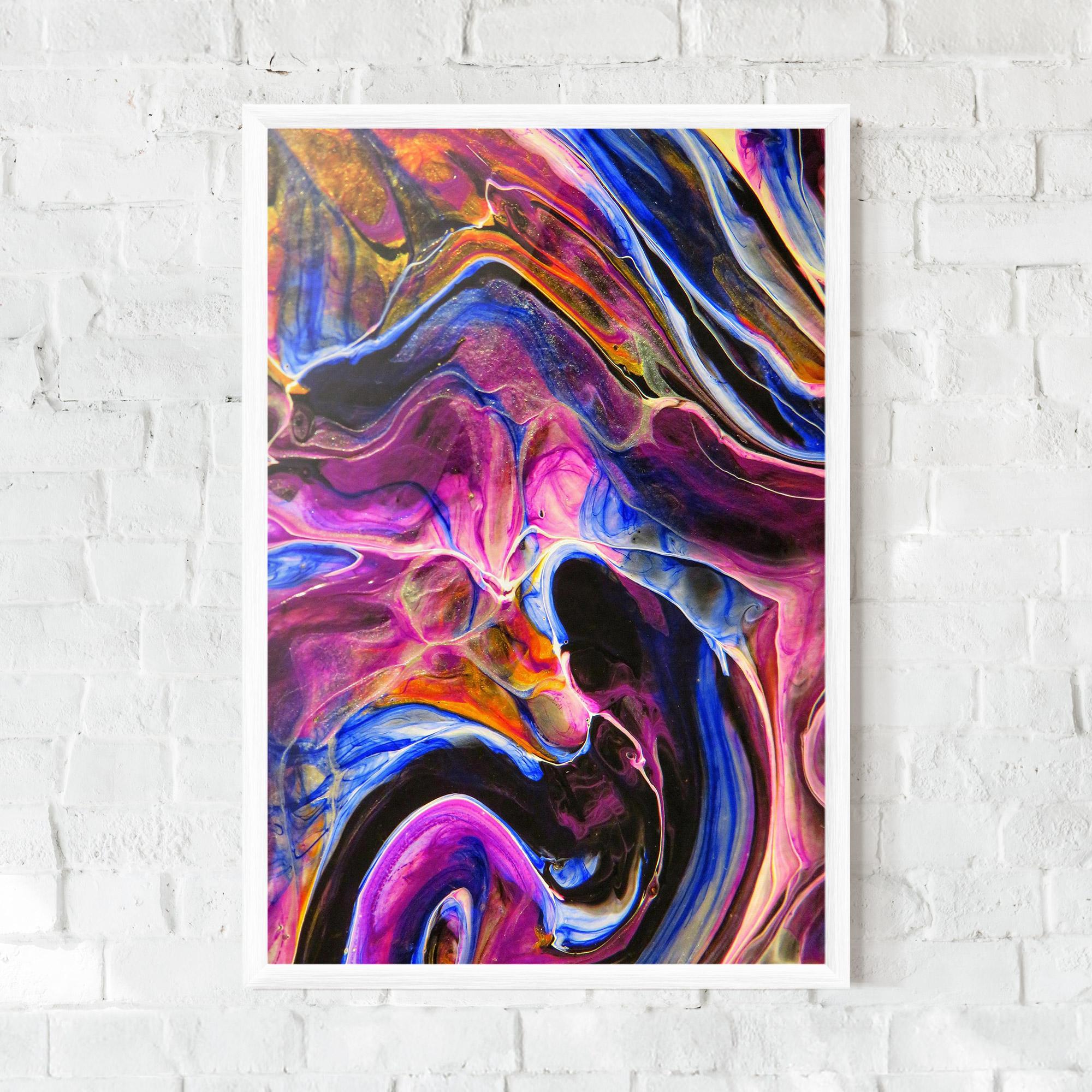 Poster Înrămat Colourful Abstract Shades mockup 0