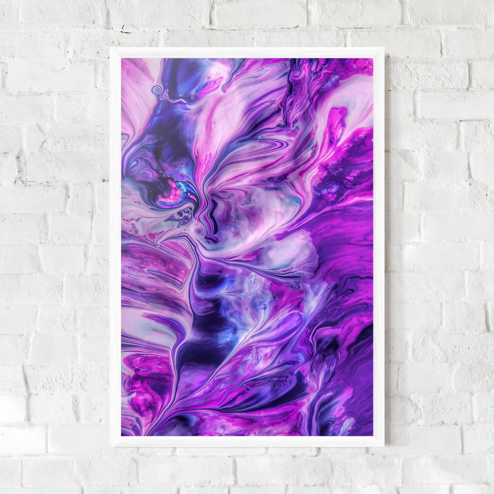 Poster Înrămat Purple Fluid mockup 0