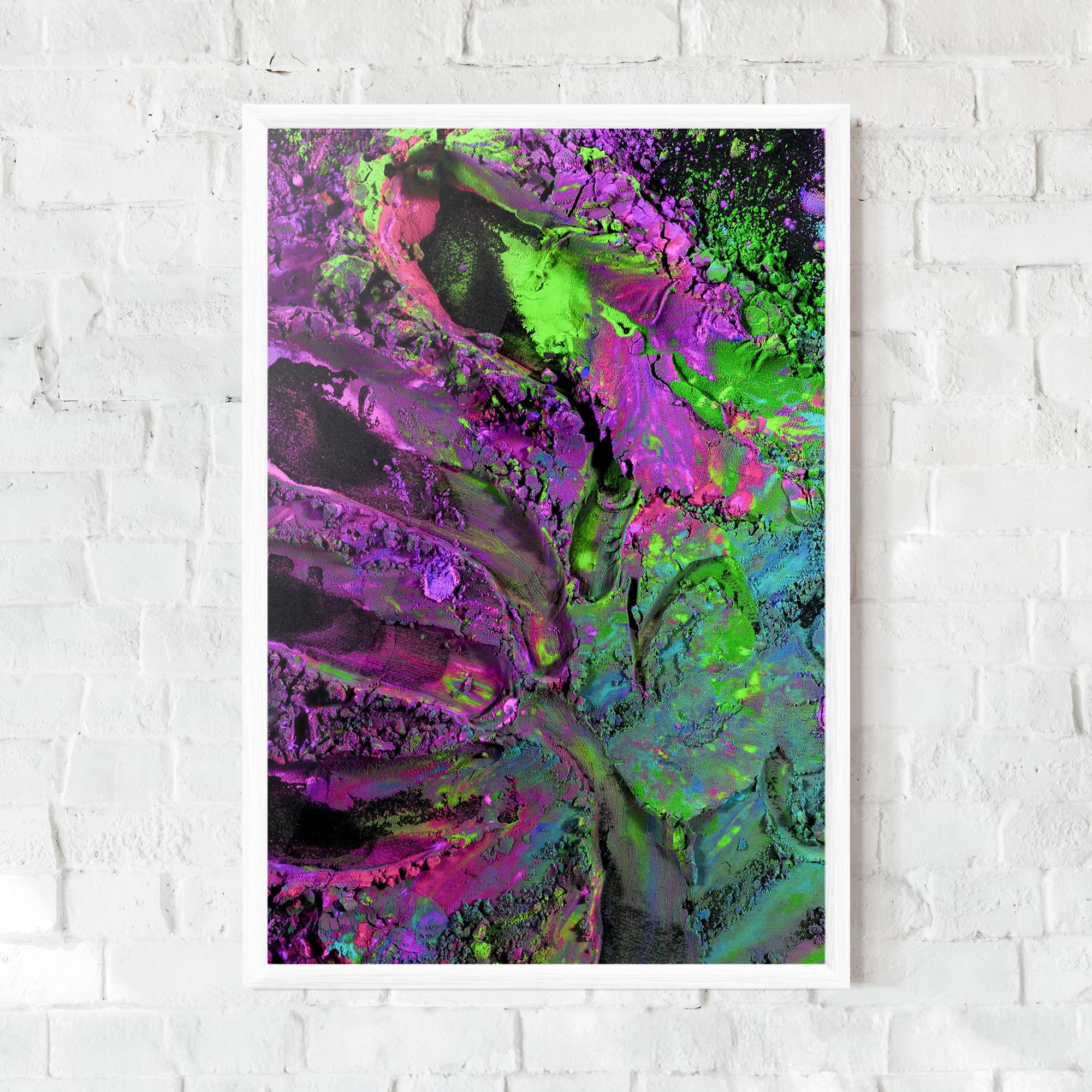 Poster Înrămat Purple Powder mockup 0