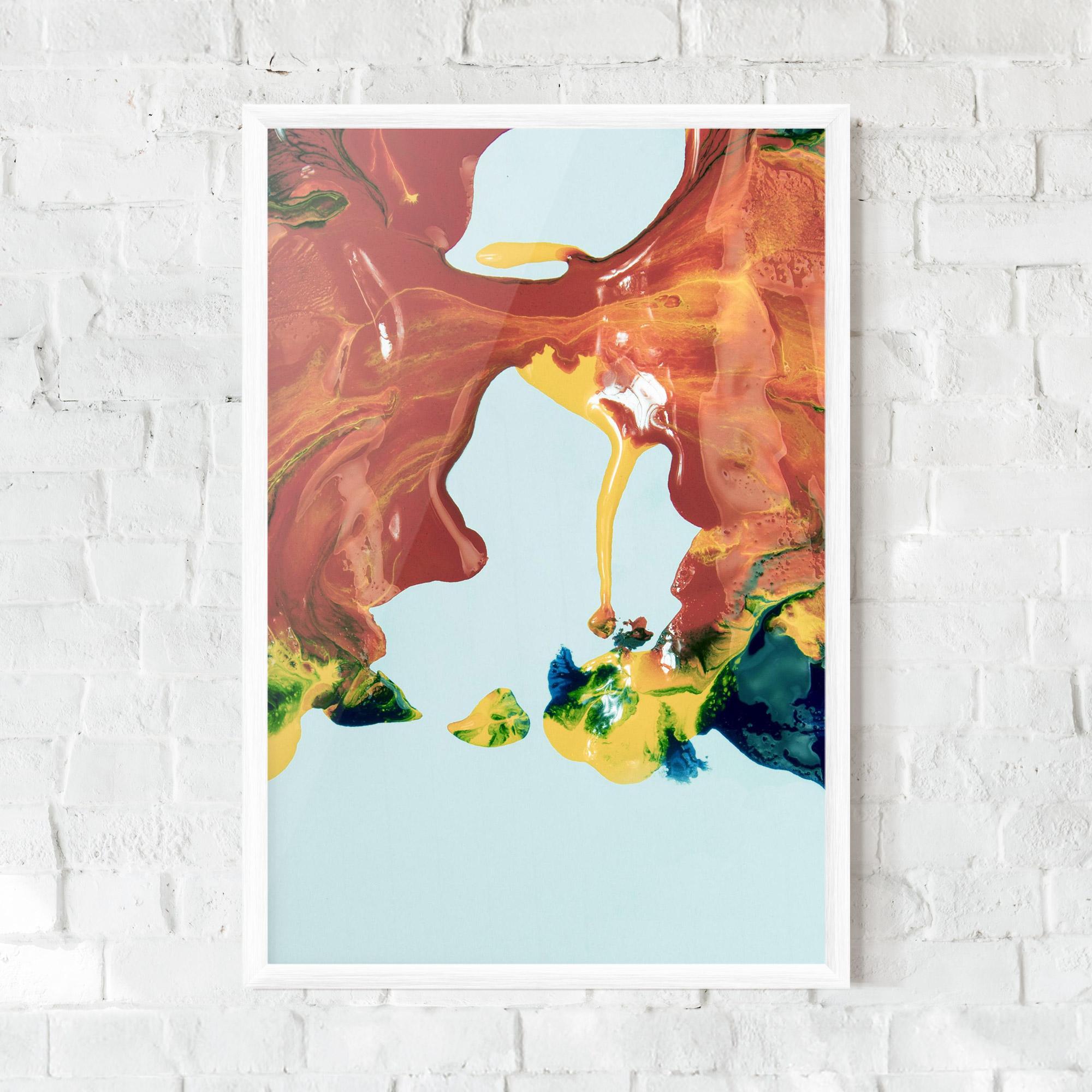 Poster Înrămat Spilled Paint mockup 0