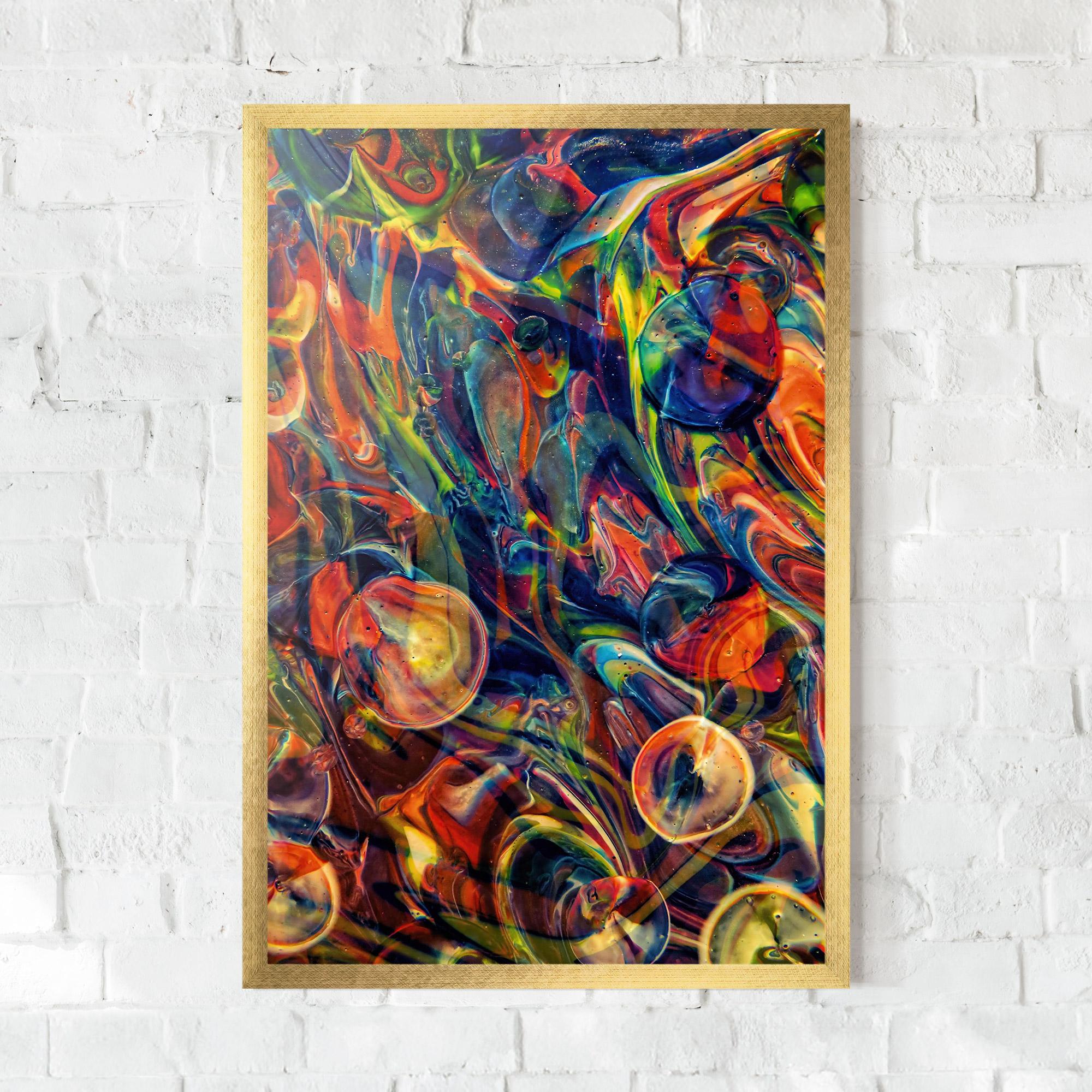 Poster Înrămat Abstract Glass mockup 0