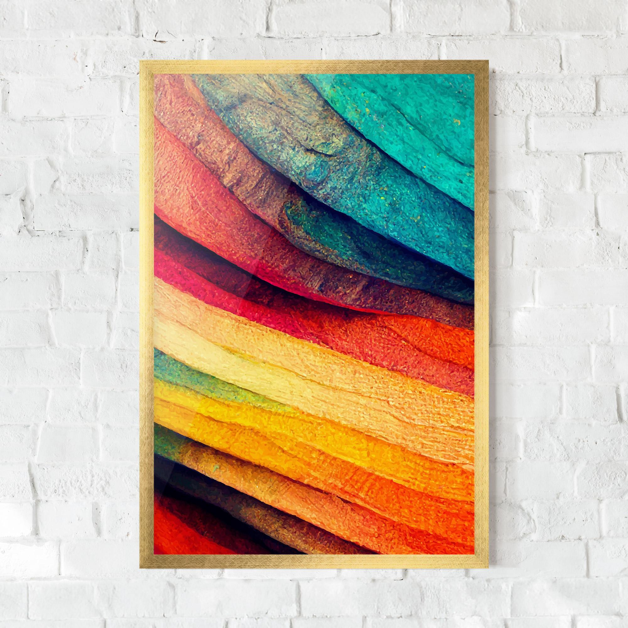 Poster Înrămat Autumn Abstract Color mockup 0