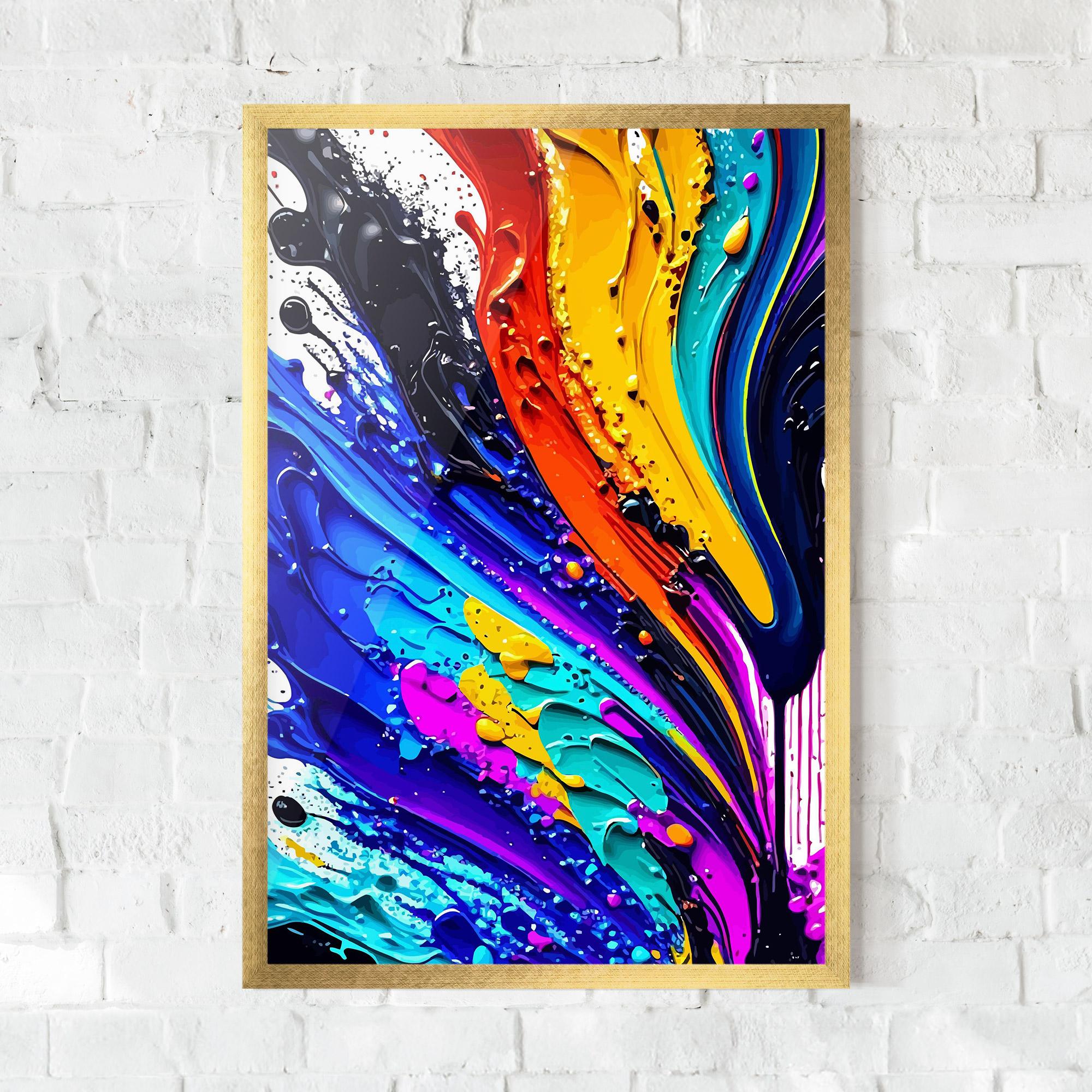 Poster Înrămat Beautiful Splash mockup 0