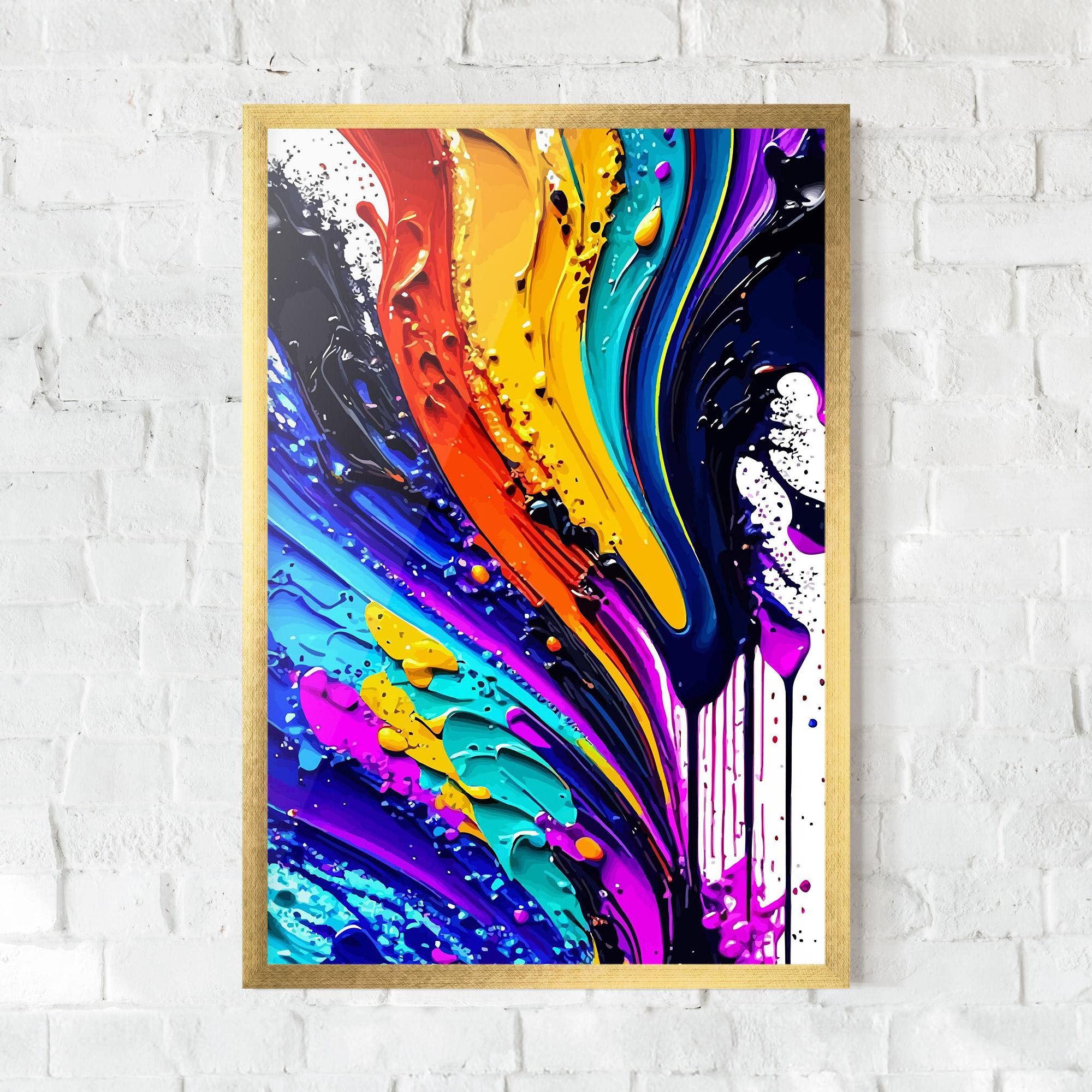 Poster Înrămat Pretty Splash mockup 0