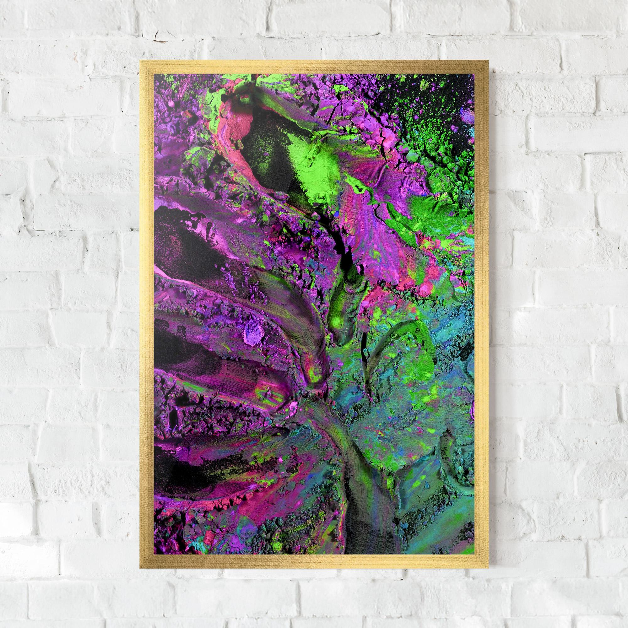 Poster Înrămat Purple Powder mockup 0