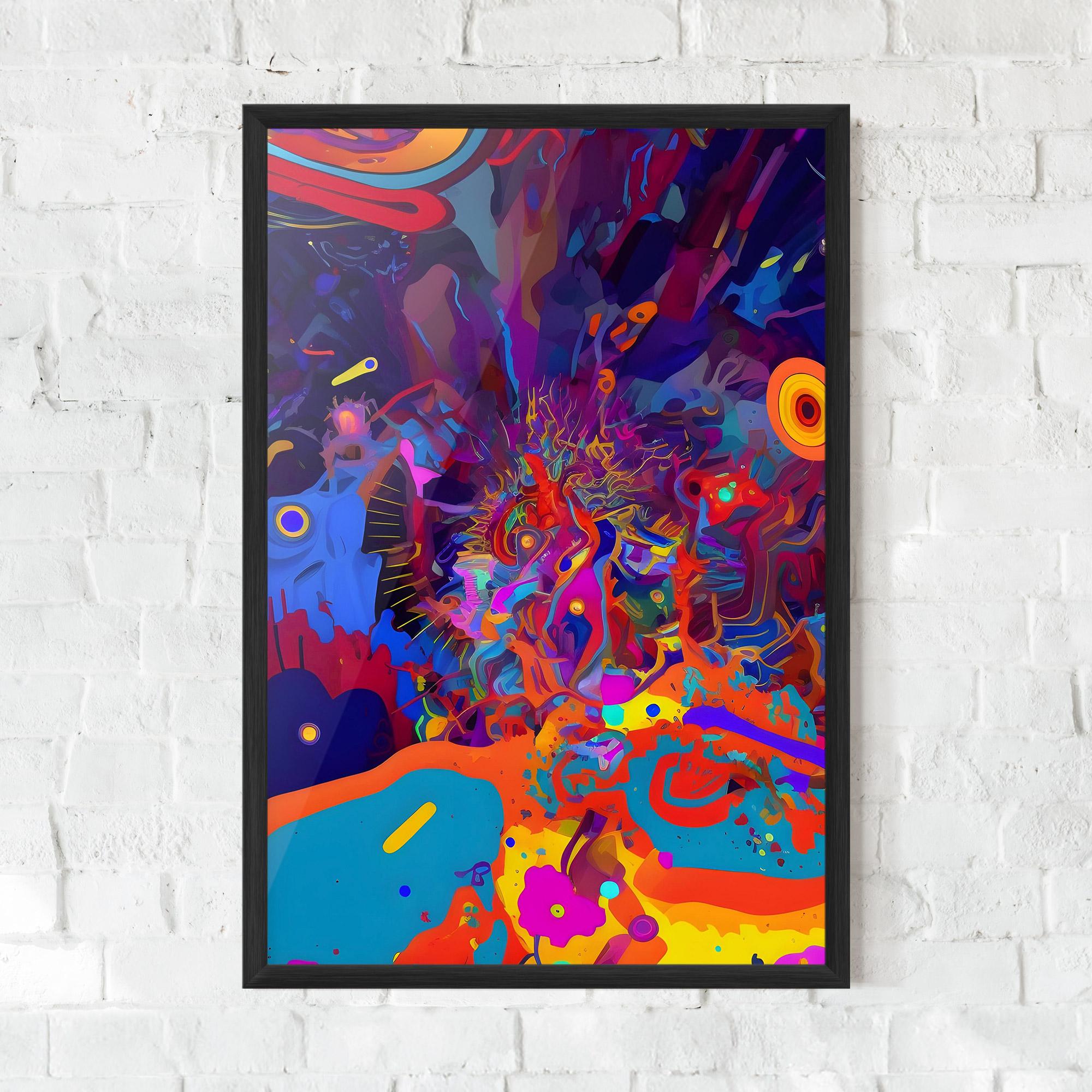 Poster Înrămat Abstract Color Work mockup 0
