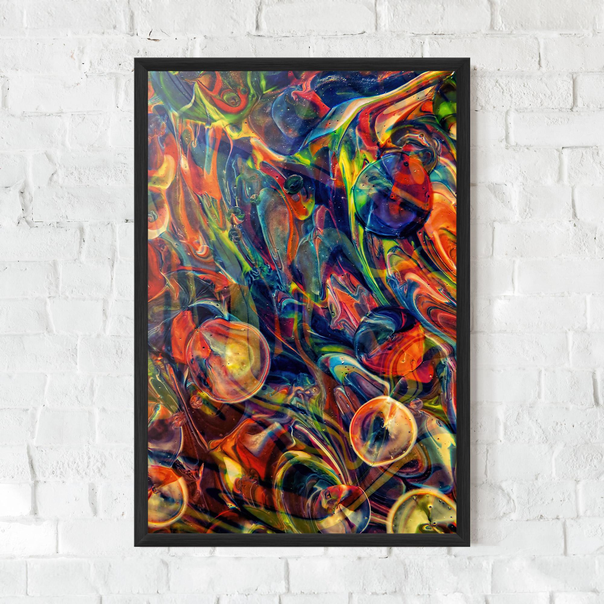 Poster Înrămat Abstract Glass mockup 0