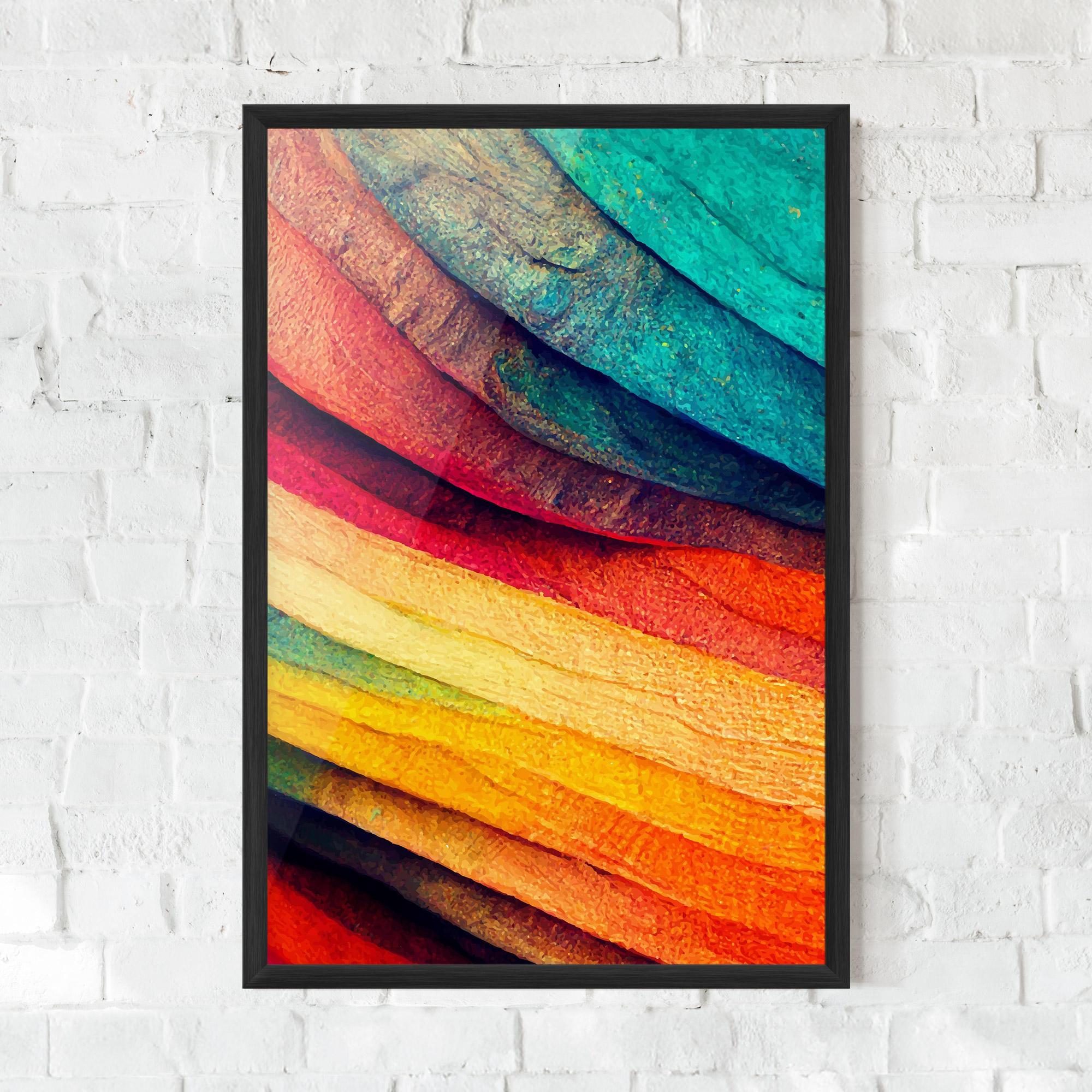 Poster Înrămat Autumn Abstract Color mockup 0