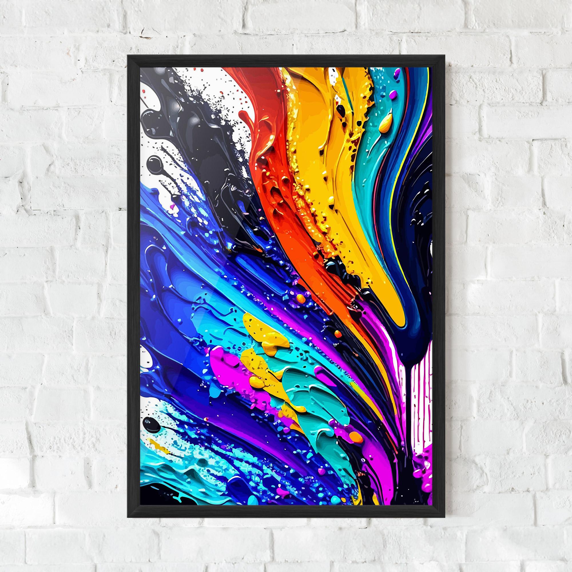 Poster Înrămat Beautiful Splash mockup 0