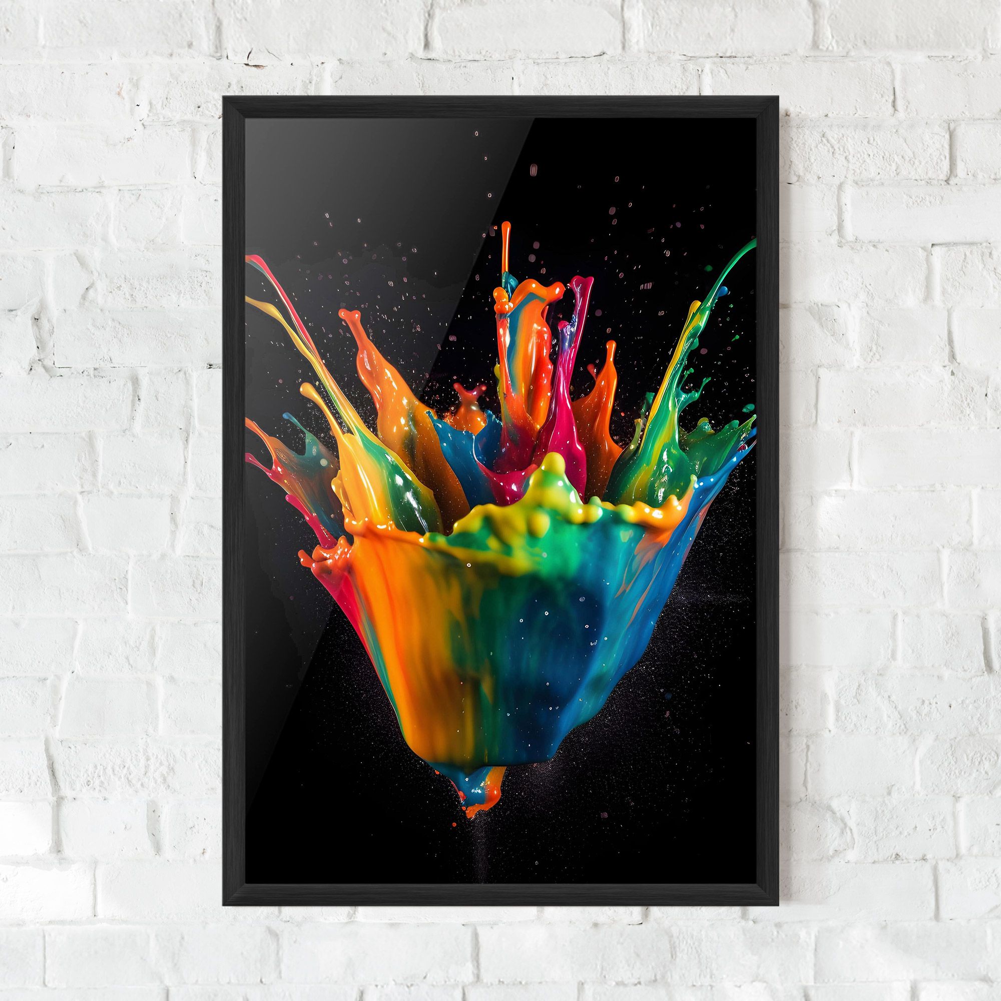 Colorful Paint Dropped mockup 0