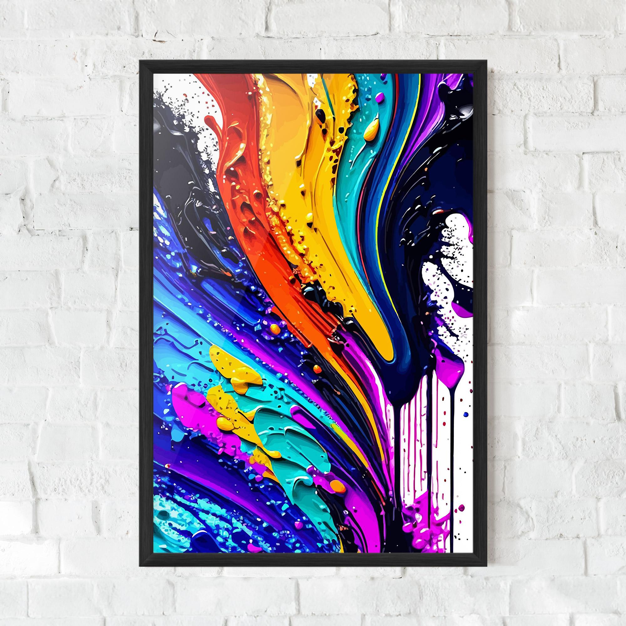 Poster Înrămat Pretty Splash mockup 0