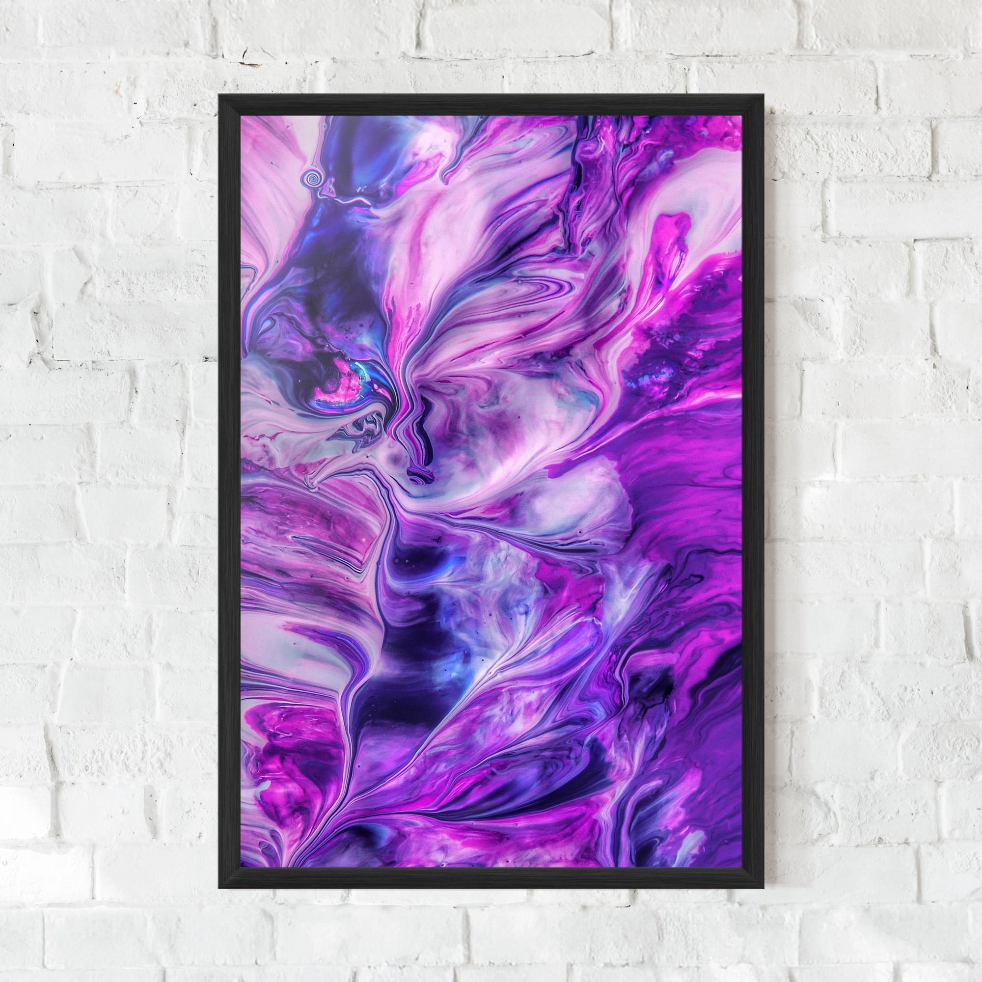 Poster Înrămat Purple Fluid mockup 0