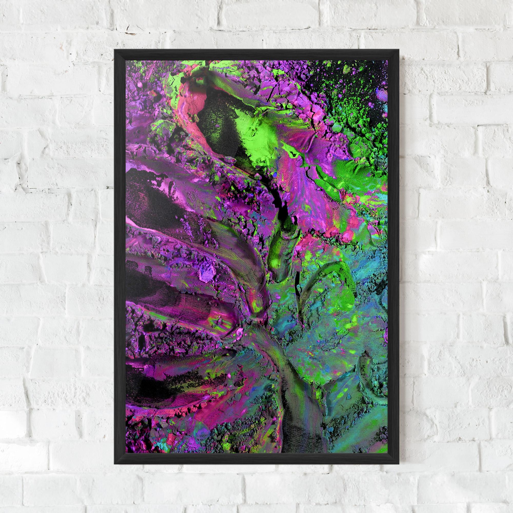 Poster Înrămat Purple Powder mockup 0