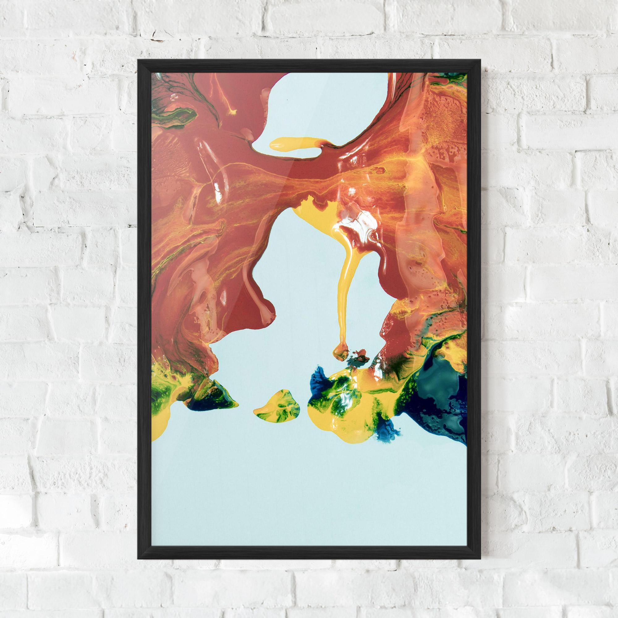 Poster Înrămat Spilled Paint mockup 0