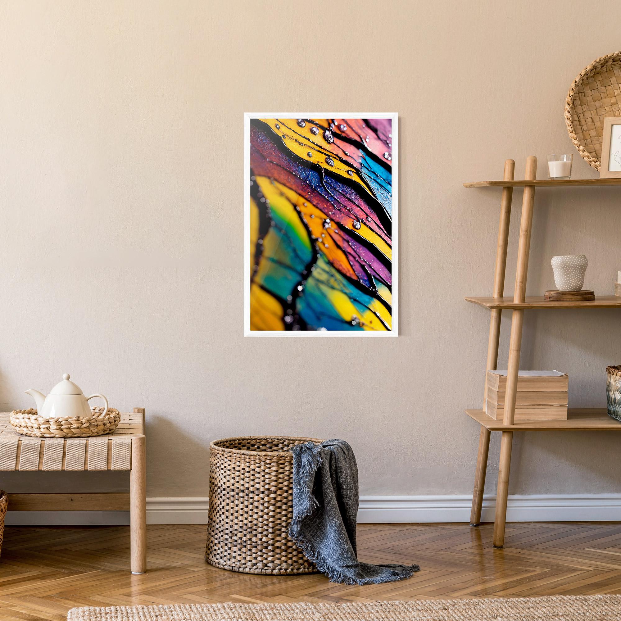 Poster Înrămat Beautiful Colorful Epoxy mockup 9