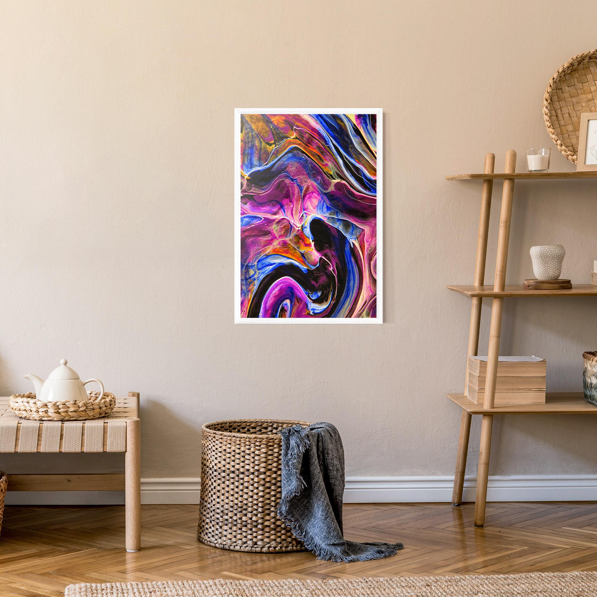 Poster Înrămat Colourful Abstract Shades mockup 9