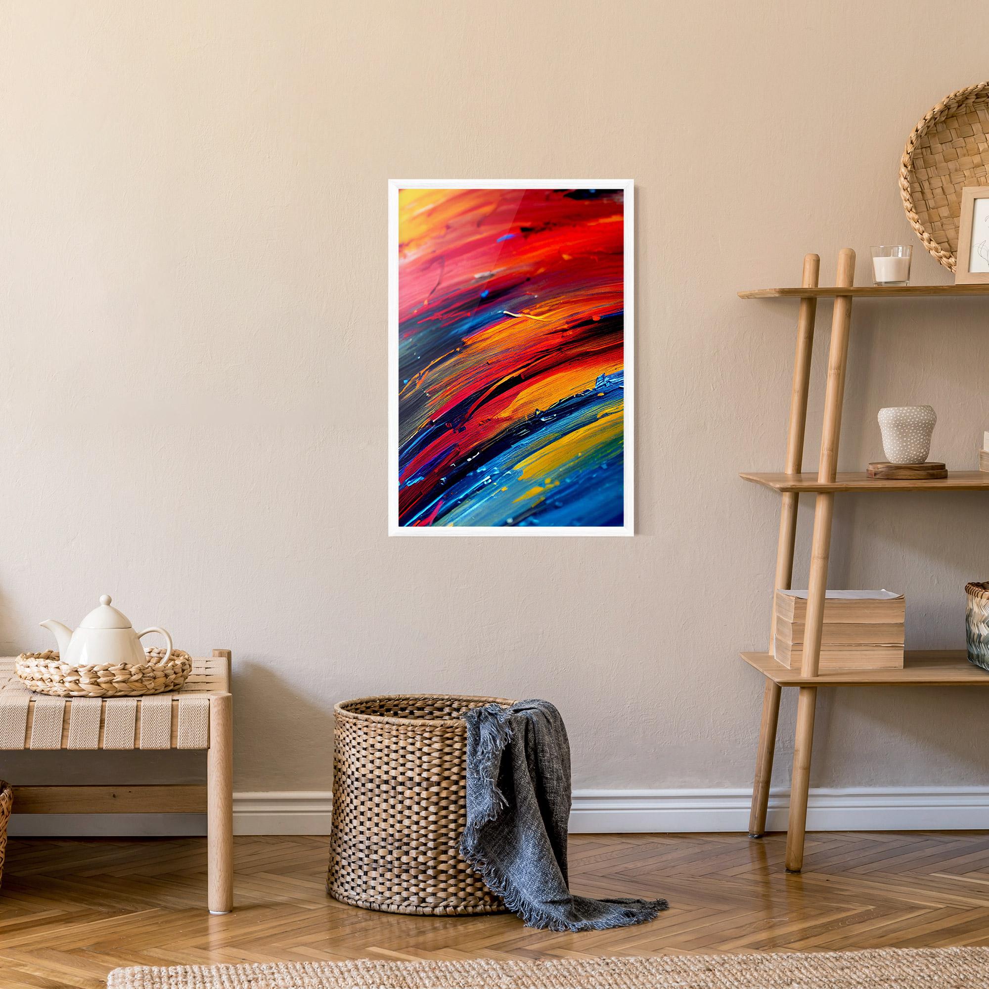 Poster Înrămat Horizontal Color Shot mockup 9