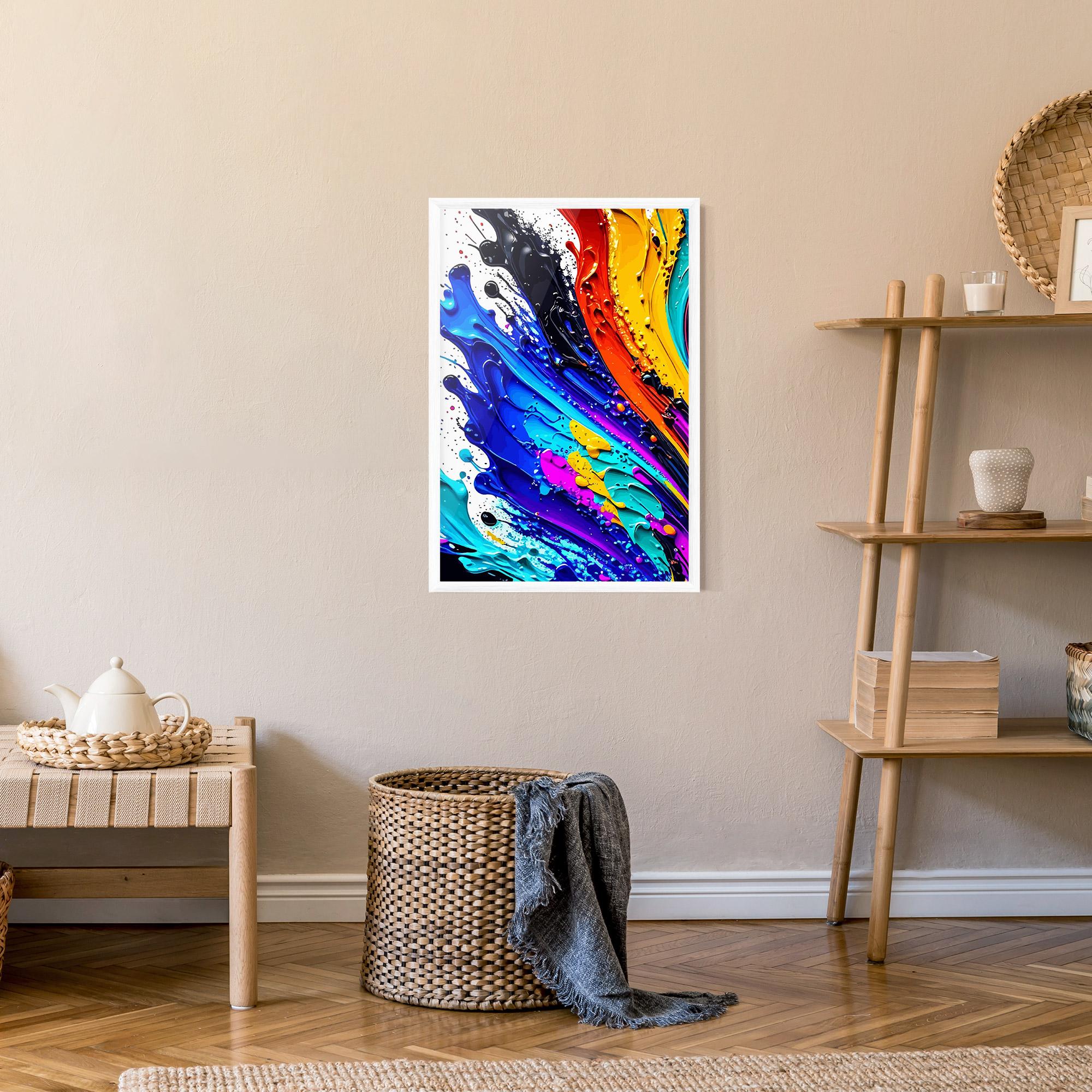 Poster Înrămat Pretty Splash Color mockup 9