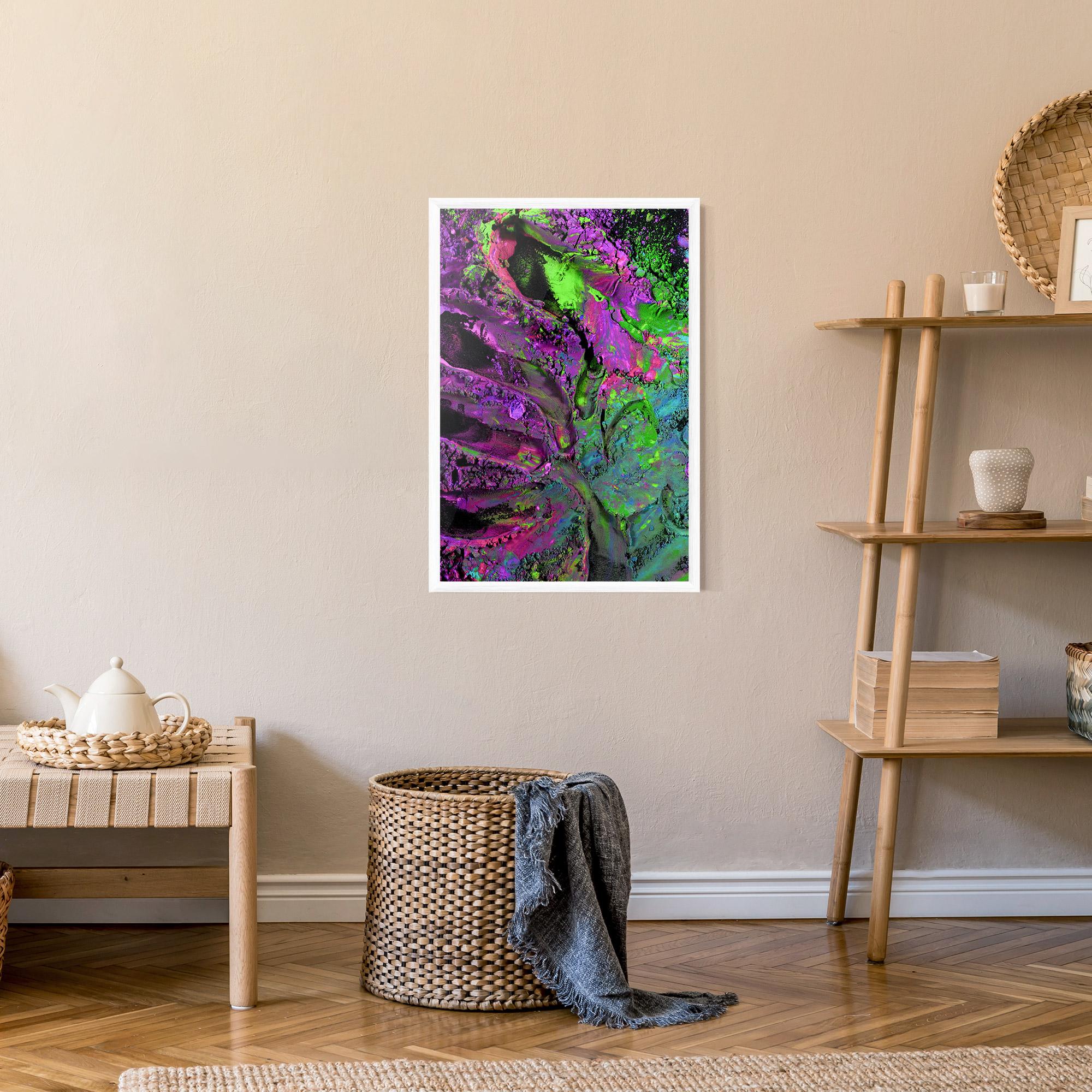 Poster Înrămat Purple Powder mockup 9