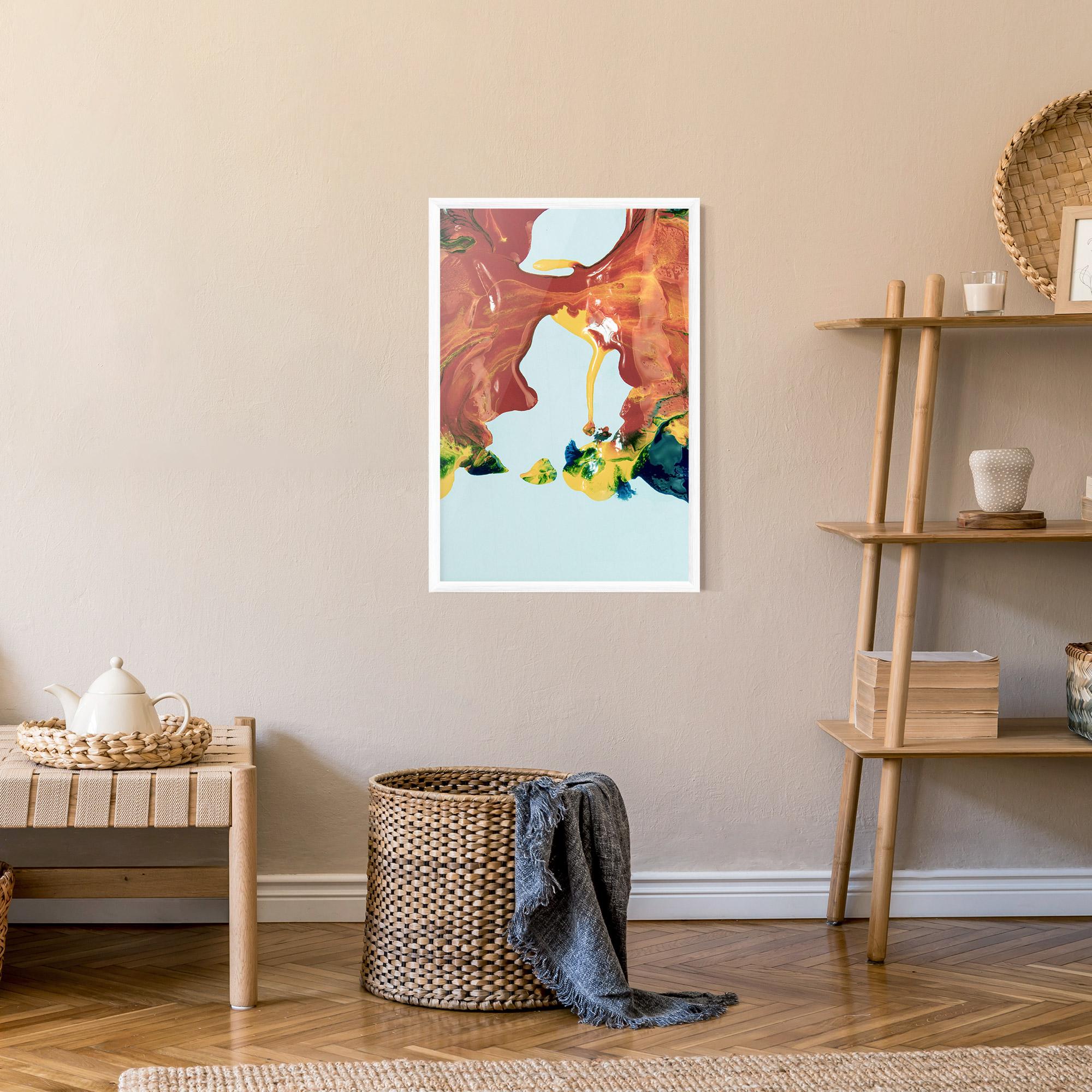 Poster Înrămat Spilled Paint mockup 9