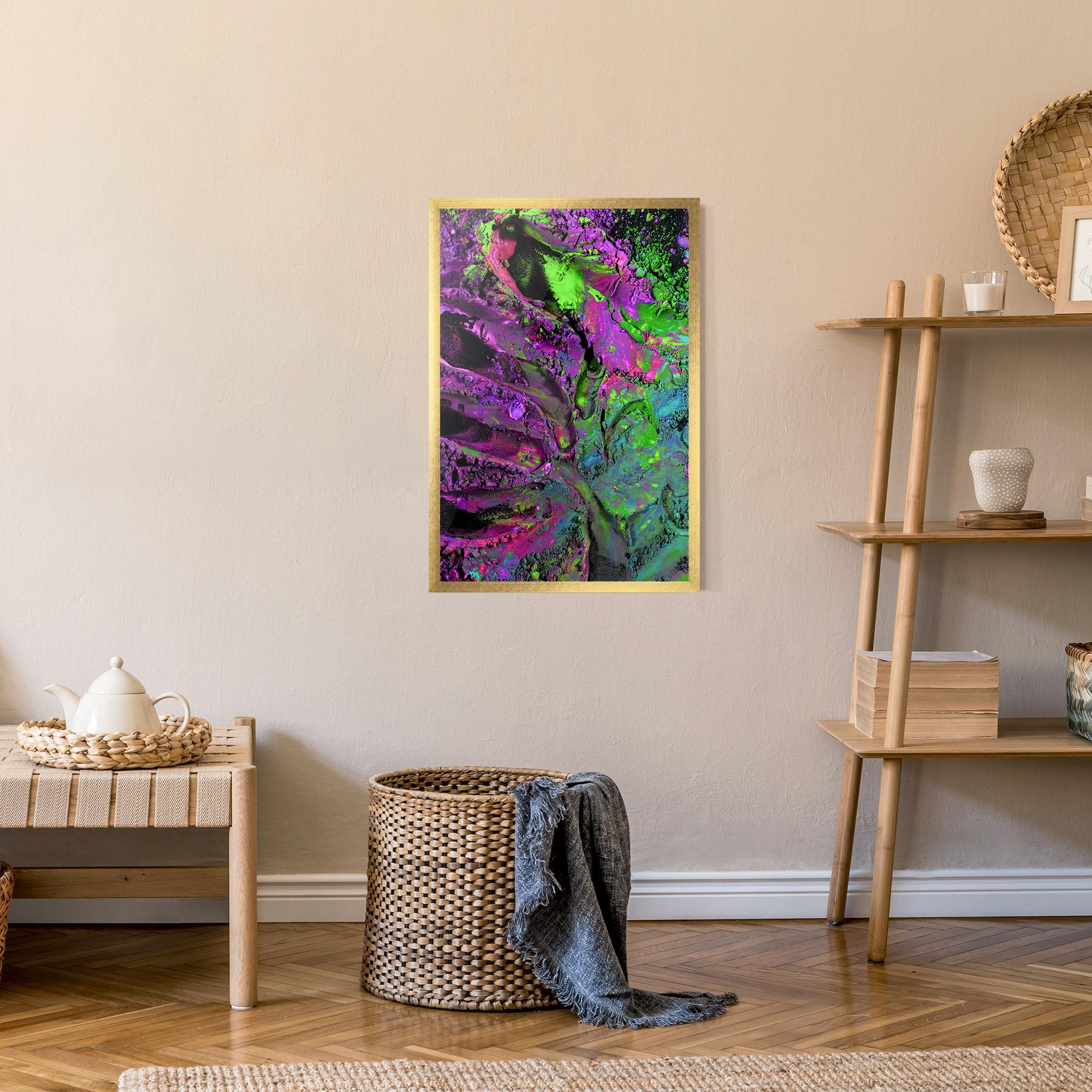 Poster Înrămat Purple Powder mockup 9