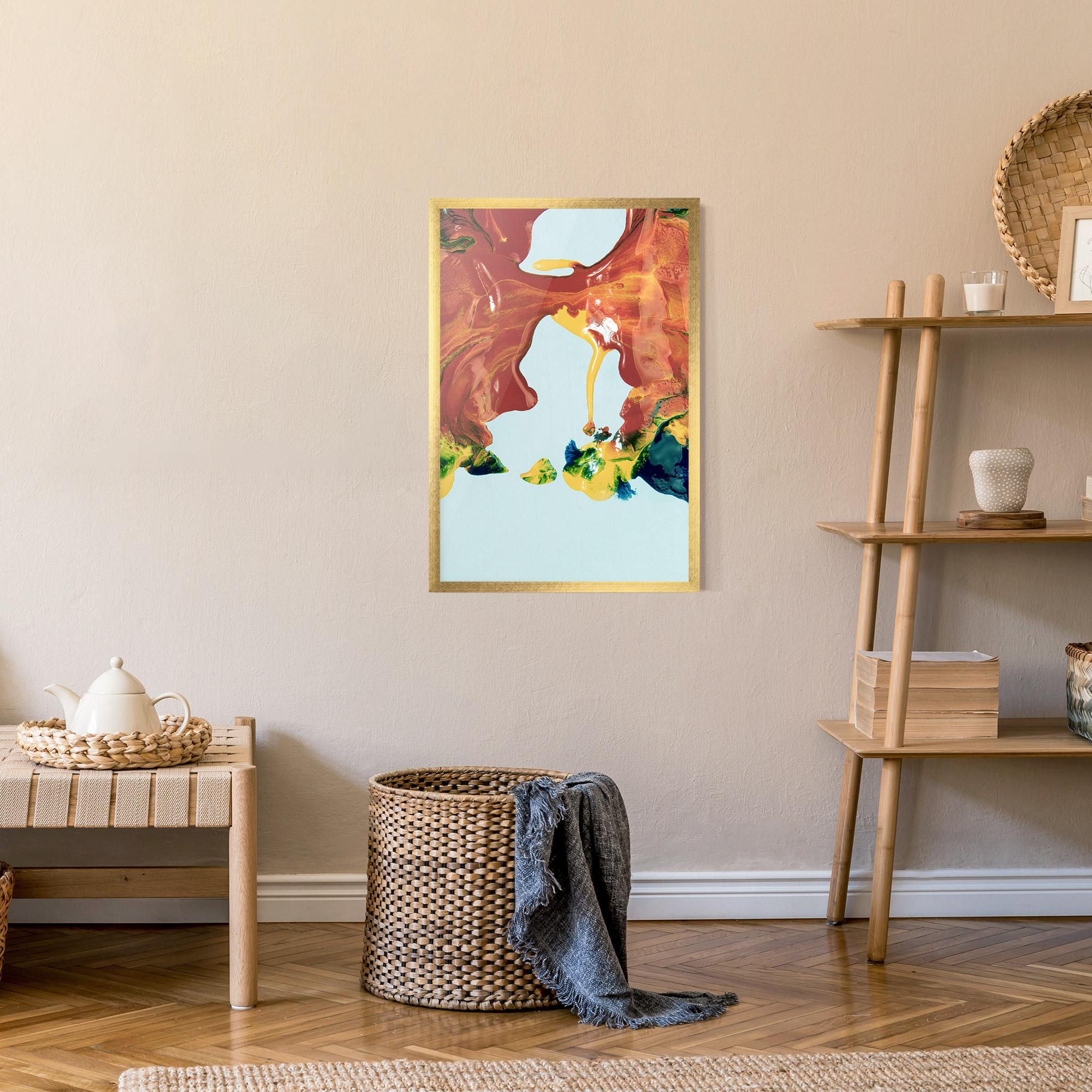 Poster Înrămat Spilled Paint mockup 9