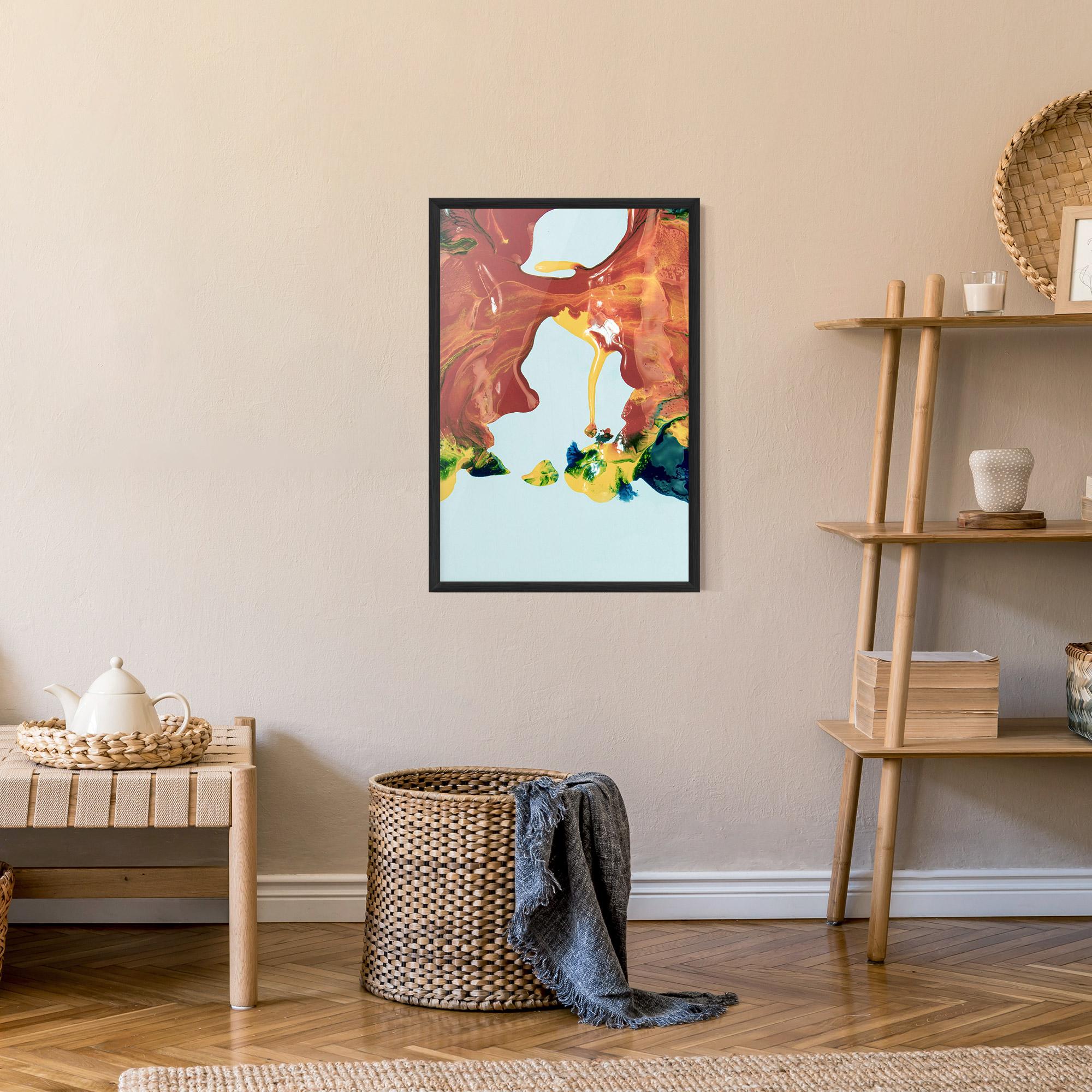 Poster Înrămat Spilled Paint mockup 9