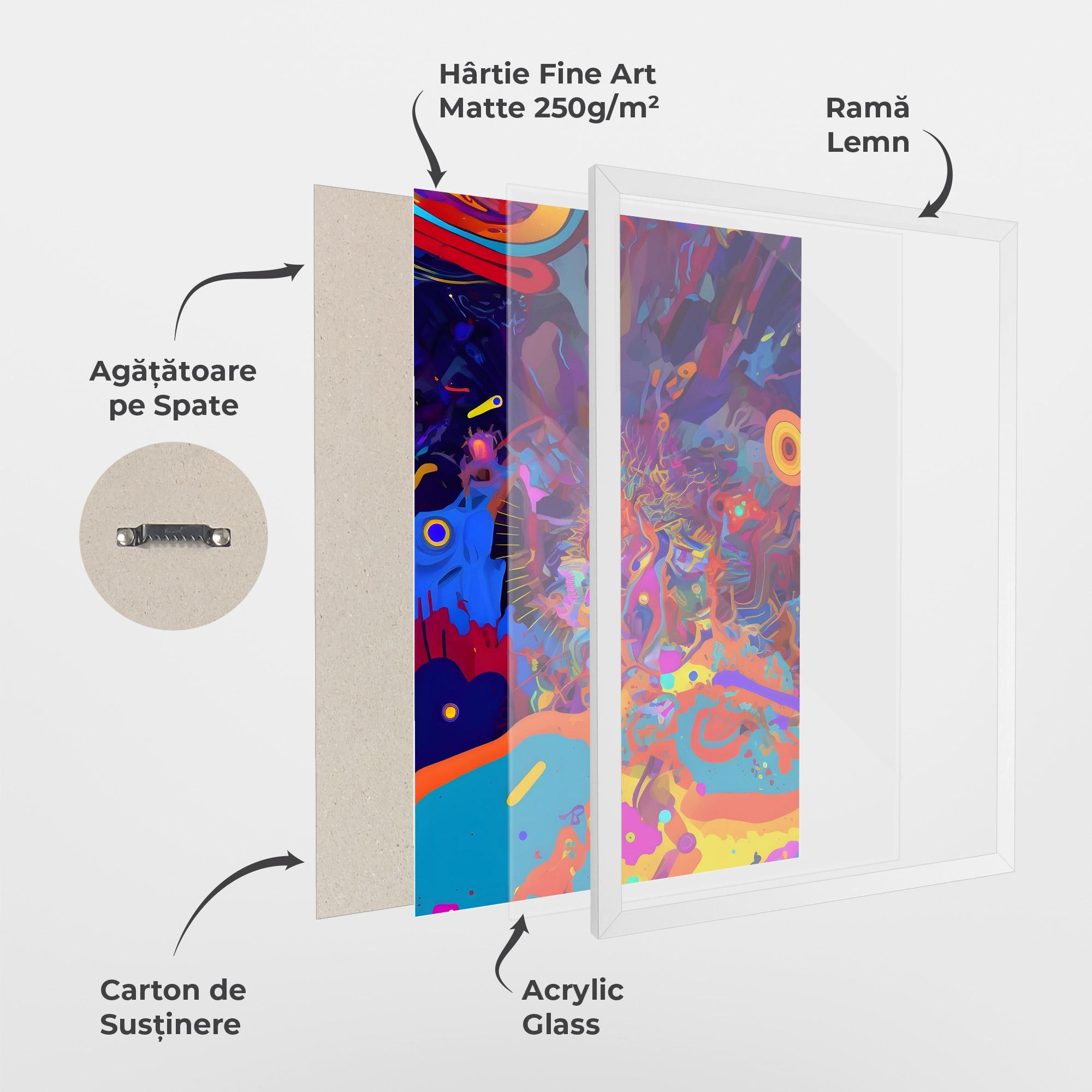 Poster Înrămat Abstract Color Work mockup 1