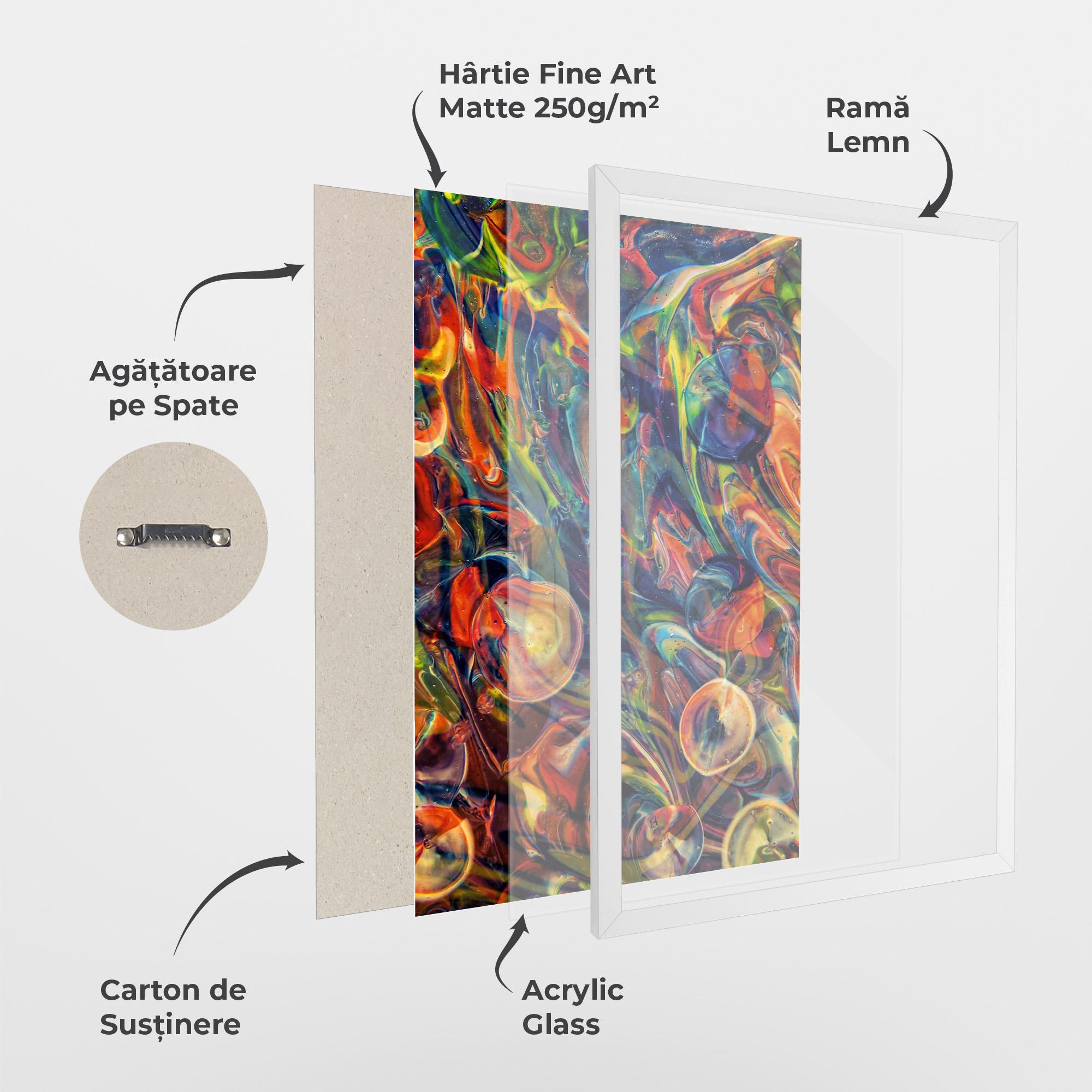 Poster Înrămat Abstract Glass mockup 1