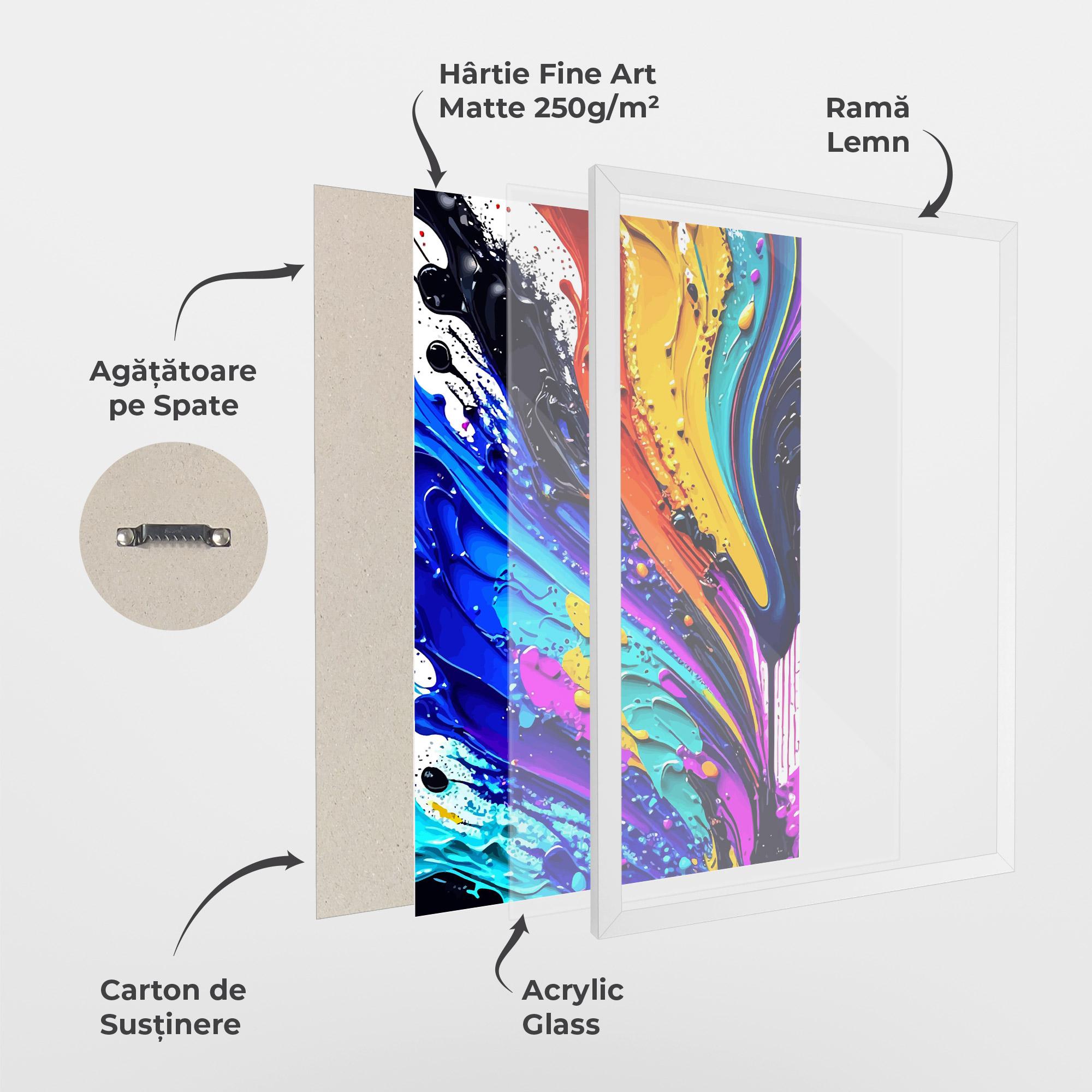 Poster Înrămat Beautiful Splash mockup 1