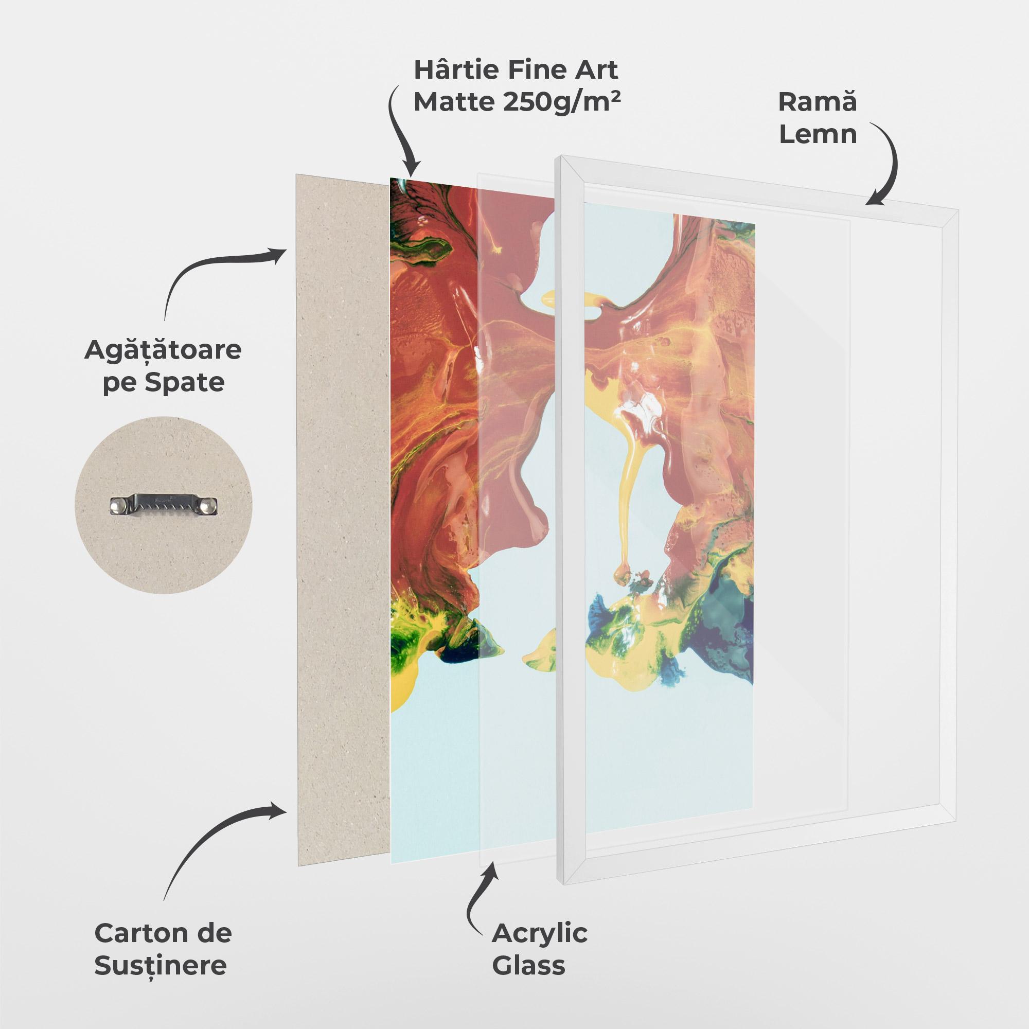 Poster Înrămat Spilled Paint mockup 1