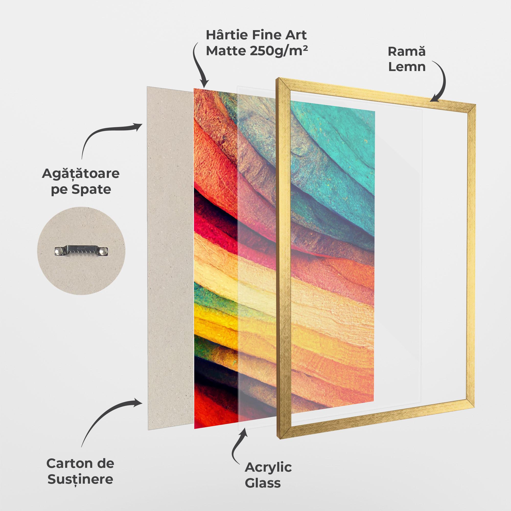 Poster Înrămat Autumn Abstract Color mockup 1