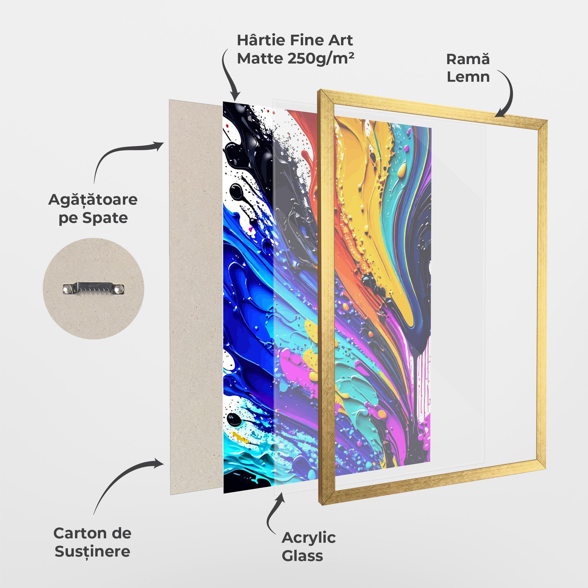 Poster Înrămat Beautiful Splash mockup 1