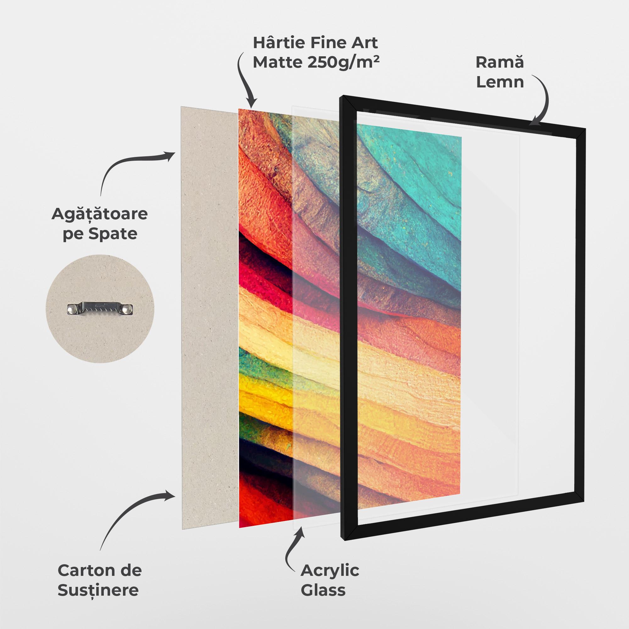 Poster Înrămat Autumn Abstract Color mockup 1