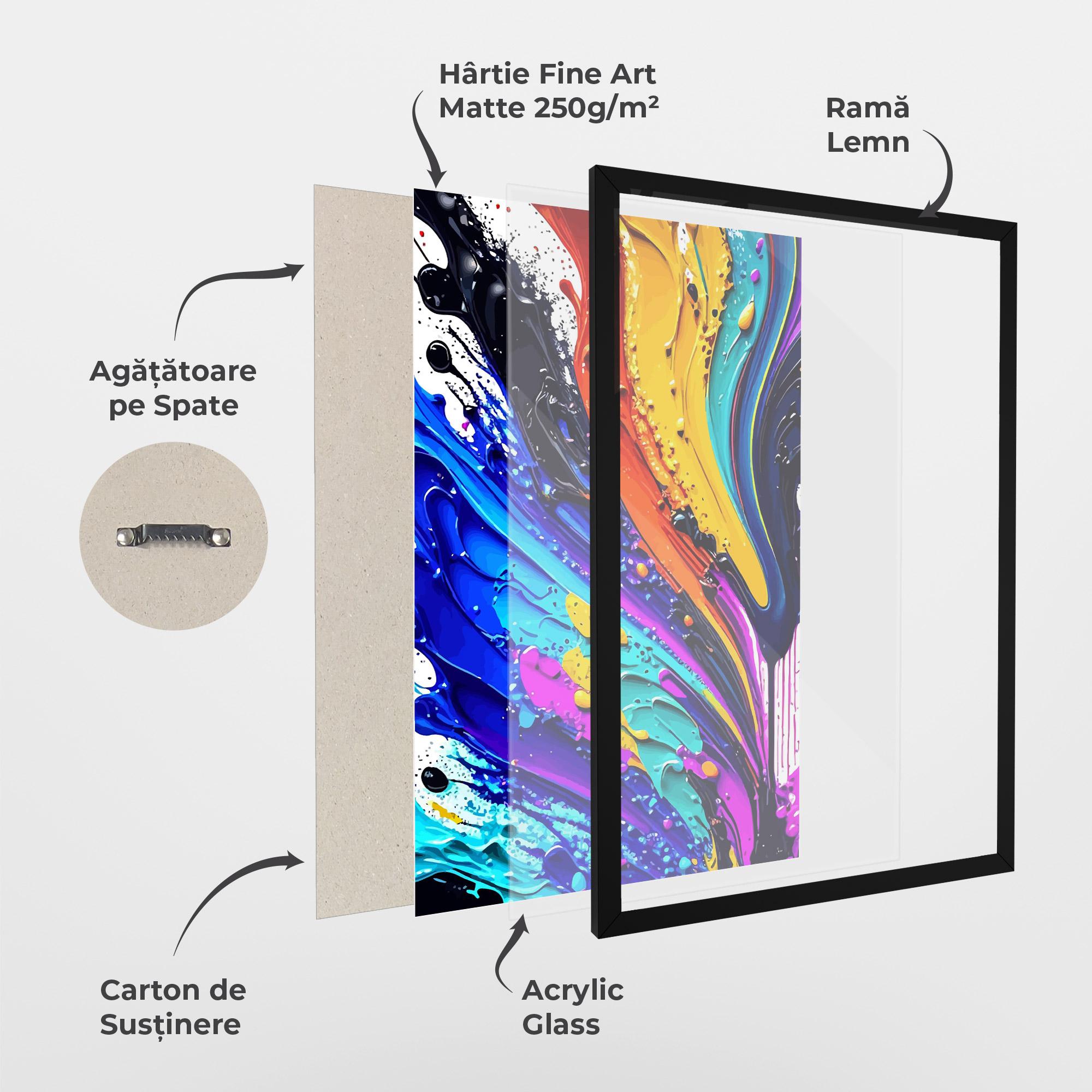 Poster Înrămat Beautiful Splash mockup 1