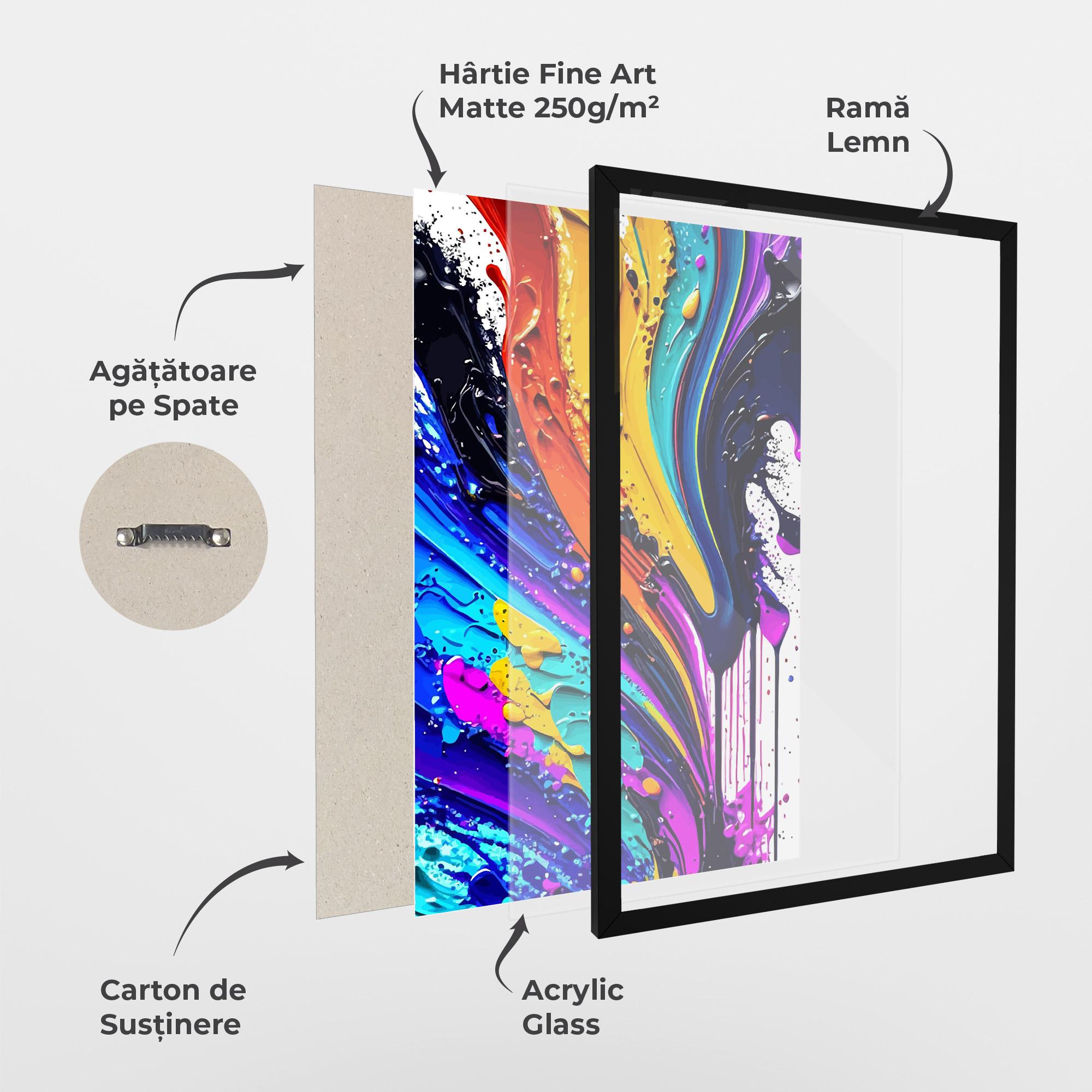 Poster Înrămat Pretty Splash mockup 1