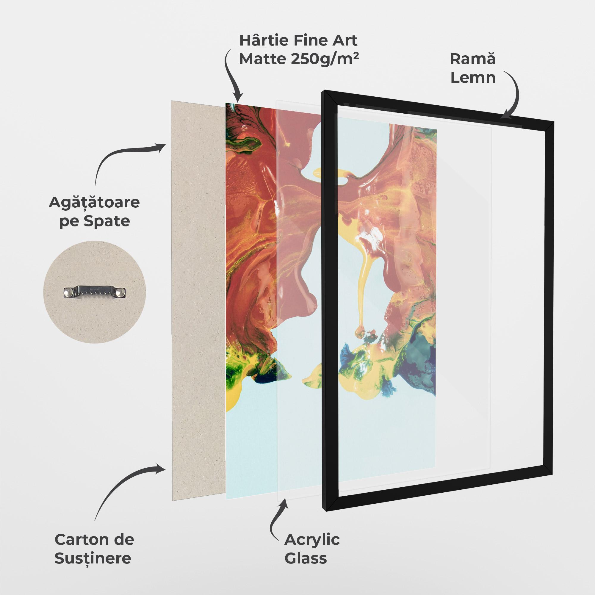 Poster Înrămat Spilled Paint mockup 1