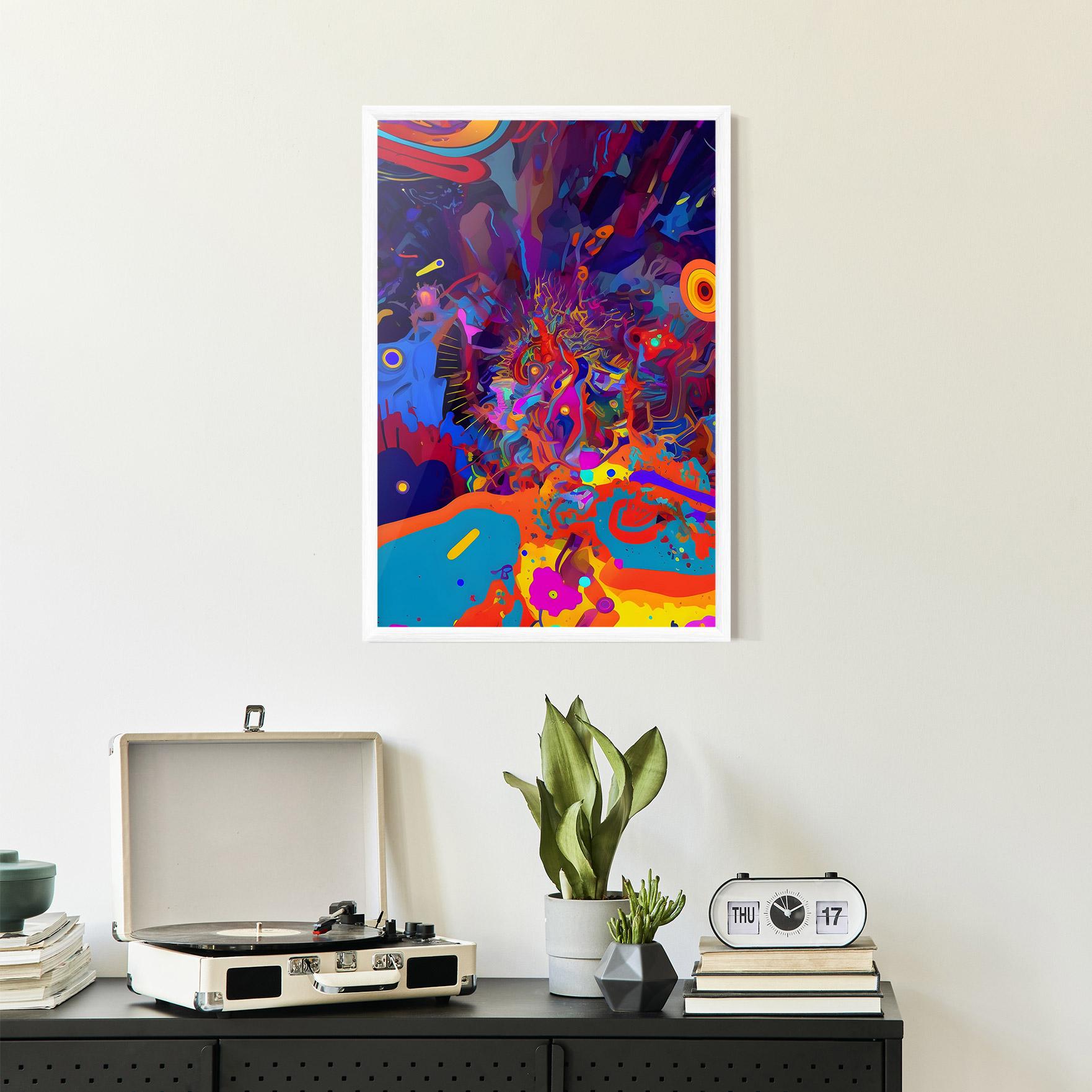 Poster Înrămat Abstract Color Work mockup 2