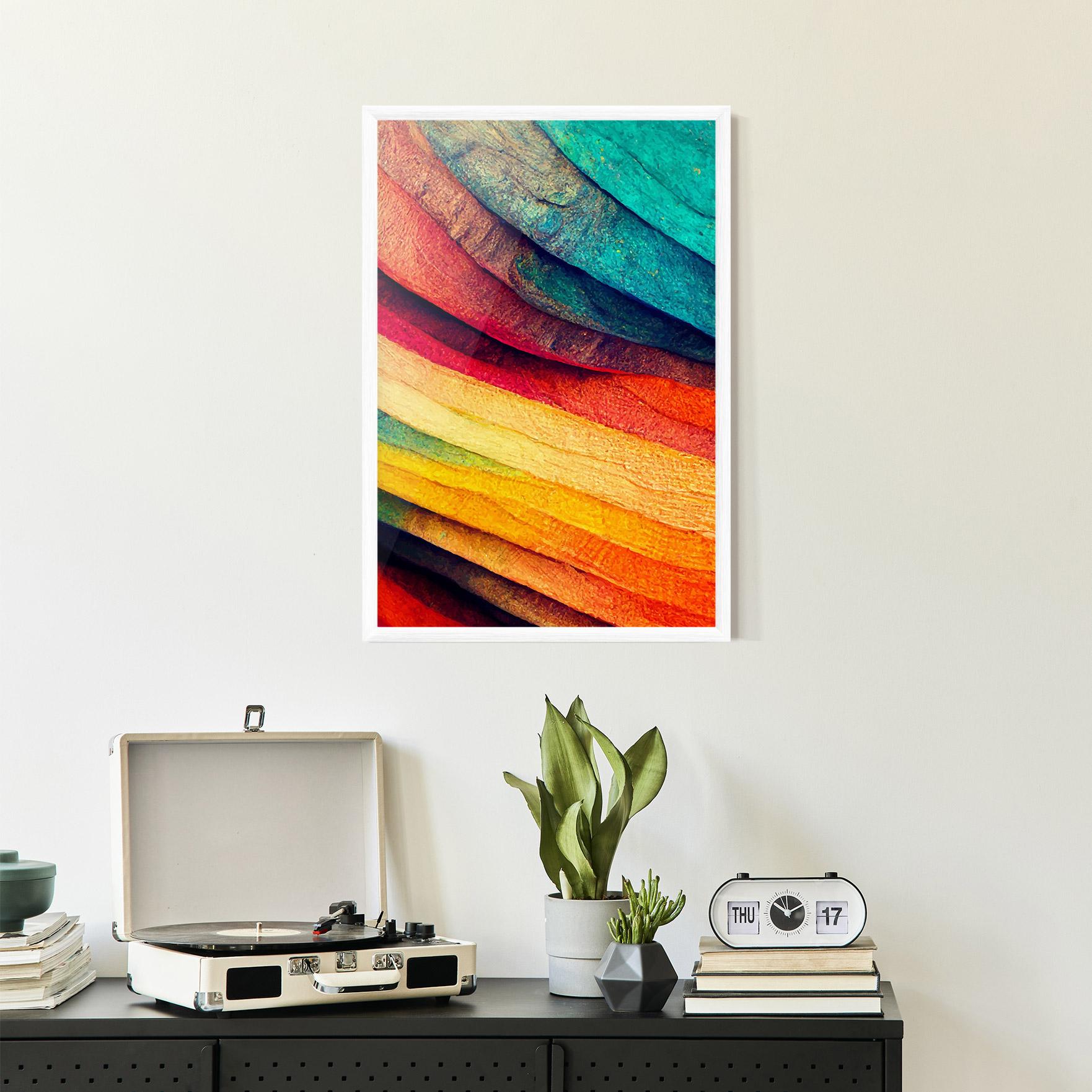 Poster Înrămat Autumn Abstract Color mockup 2